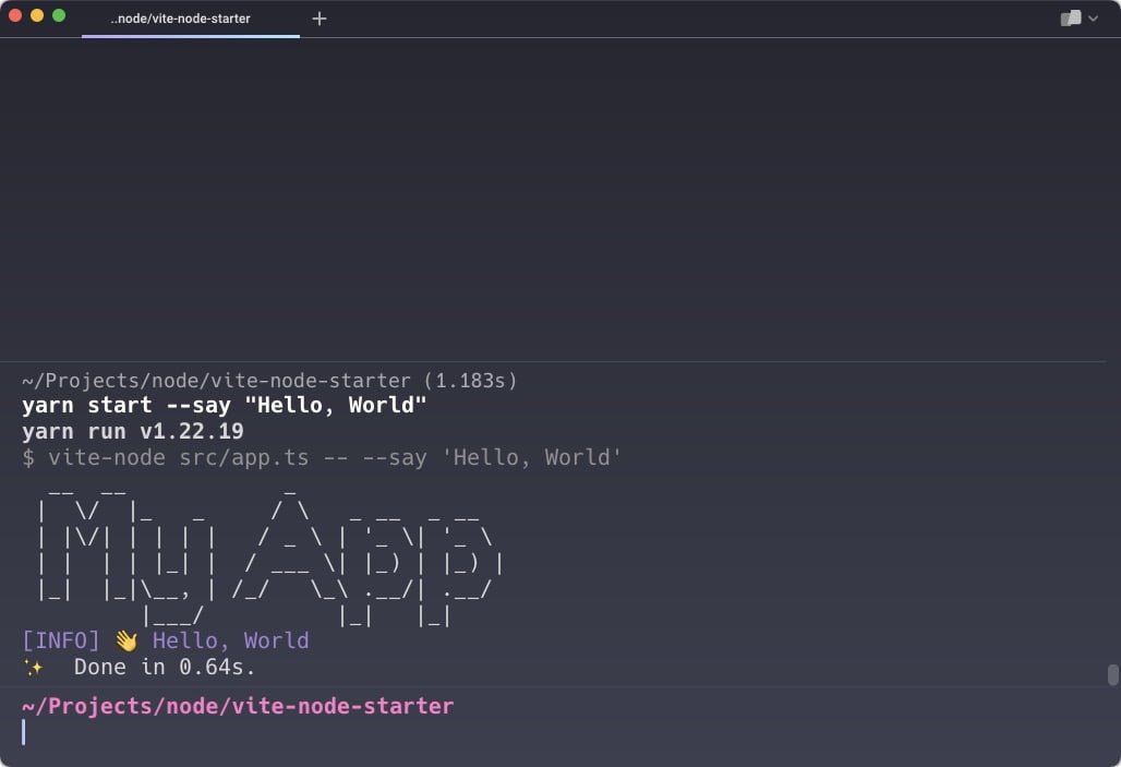 Starter template for prototyping and building CLI tools with Node.js