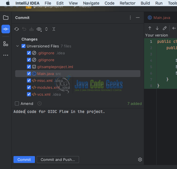 Getting Started with Git in IntelliJ IDEA Java Code Geeks