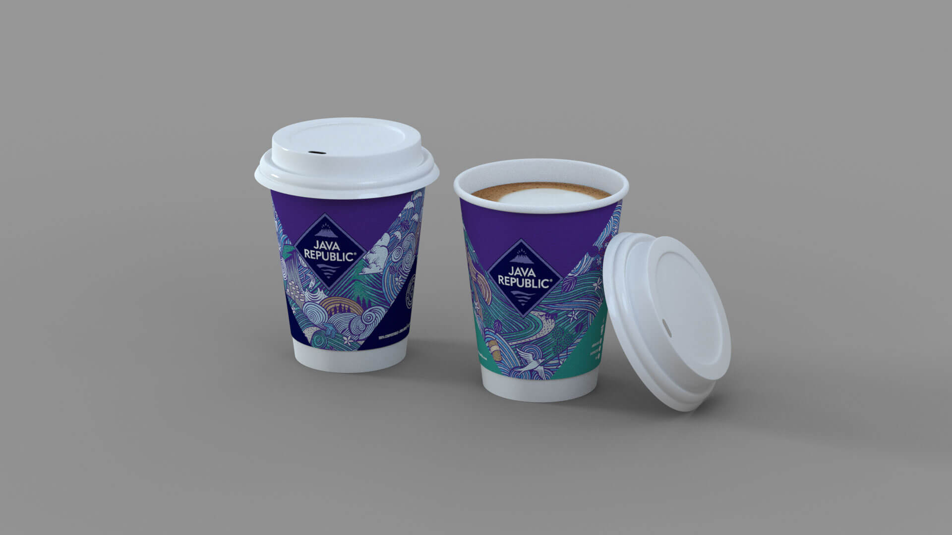 ‘Purple is the new green’ Java Republic │ Premium Coffee & Organic Tea