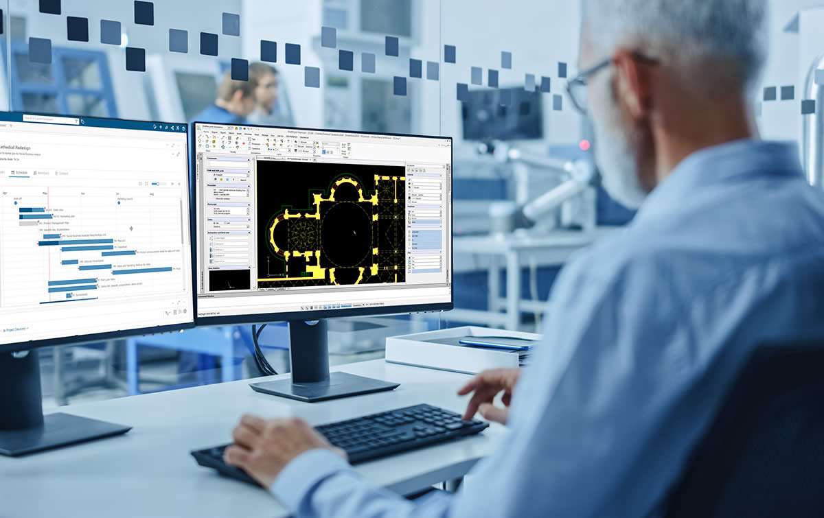 3DEXPERIENCE DraftSight 2D and 3D DWG CAD connected on the