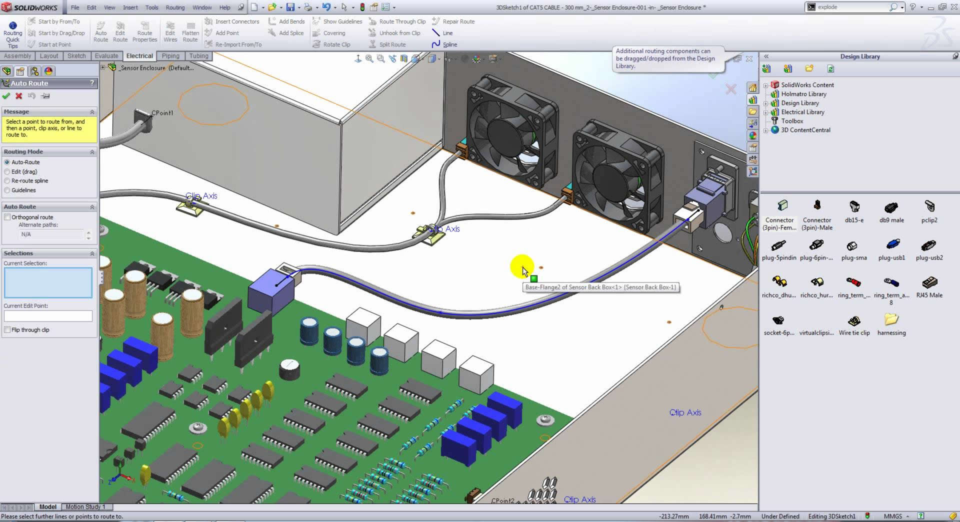 SOLIDWORKS Routing and Fitting Library Addin Software