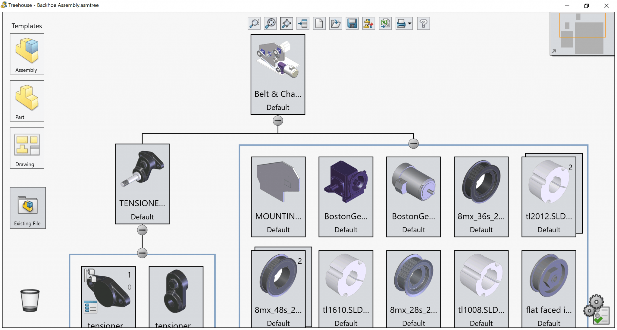 SOLIDWORKS Treehouse Assembly Structure Planning Addin Tool
