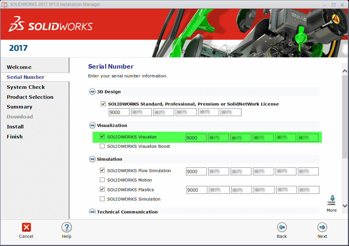 Installing SOLIDWORKS Visualize 2017 (and subsequent versions)