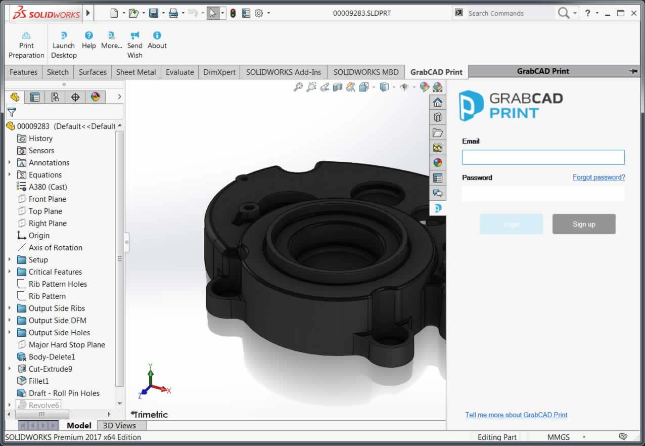 Announcing the new GrabCAD Print SOLIDWORKS Addin