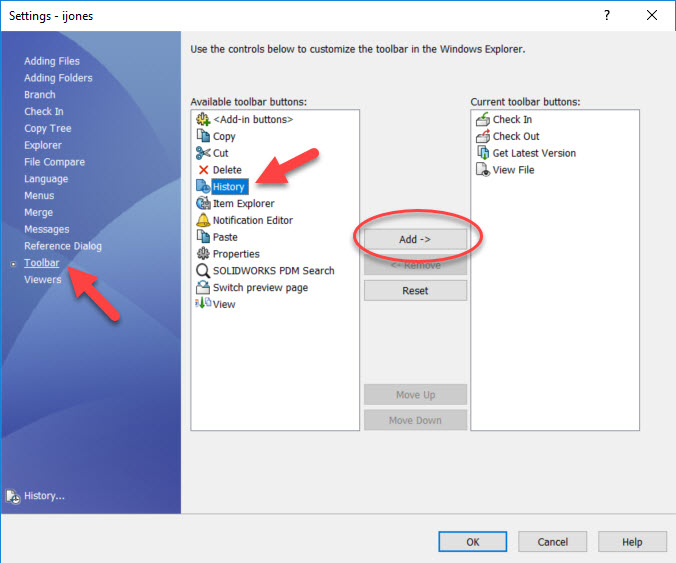 How to add SOLIDWORKS PDM Toolbar Buttons to Windows Explorer