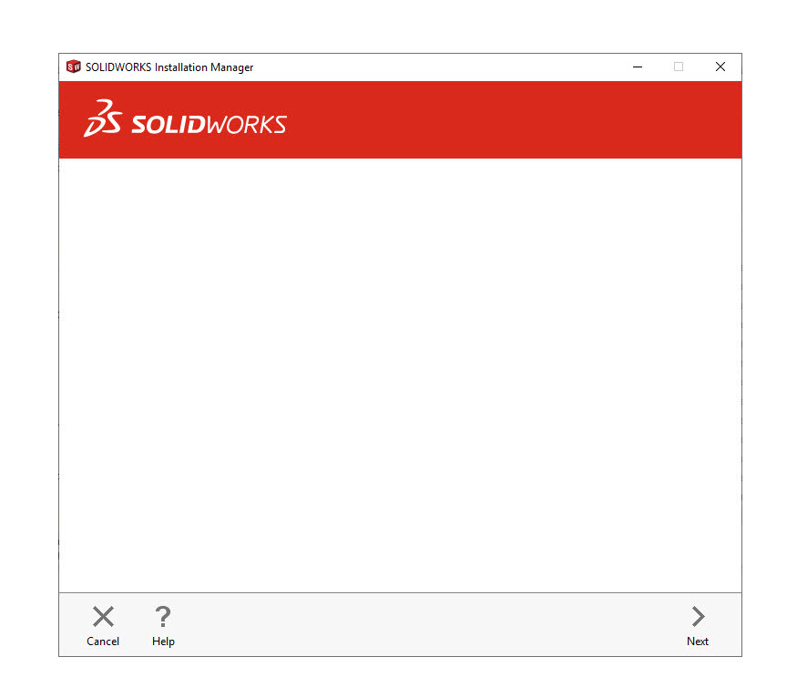 Blank SOLIDWORKS Installation Manager Solved