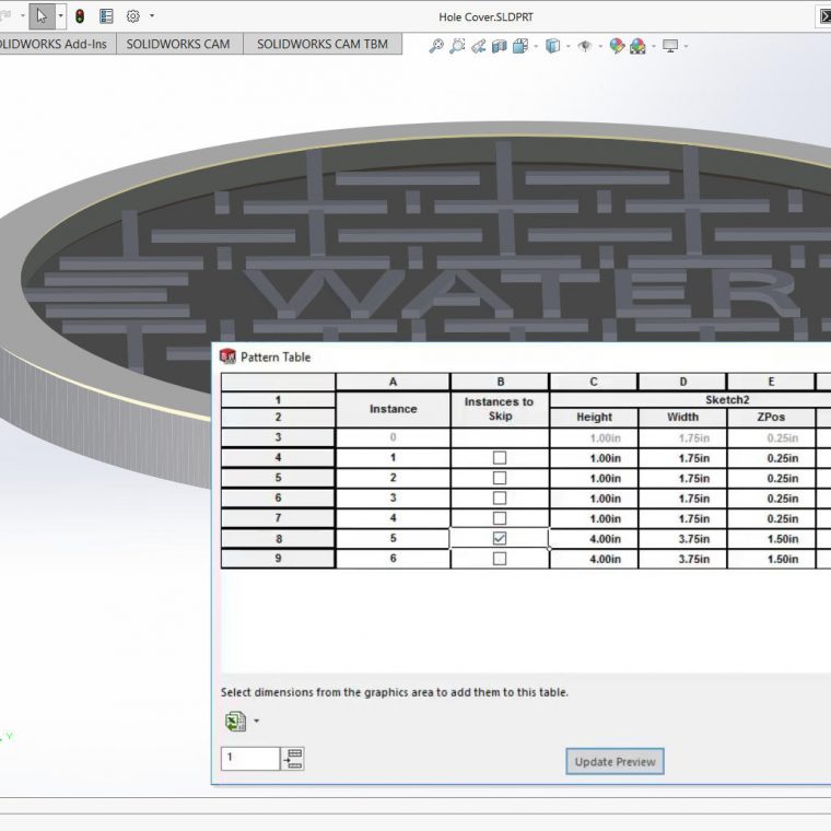 SOLIDWORKS Pattern Archives