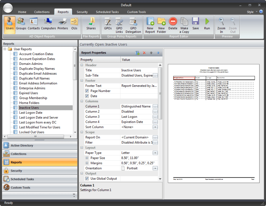 Getting Started with ADtoolkit 7 Reports