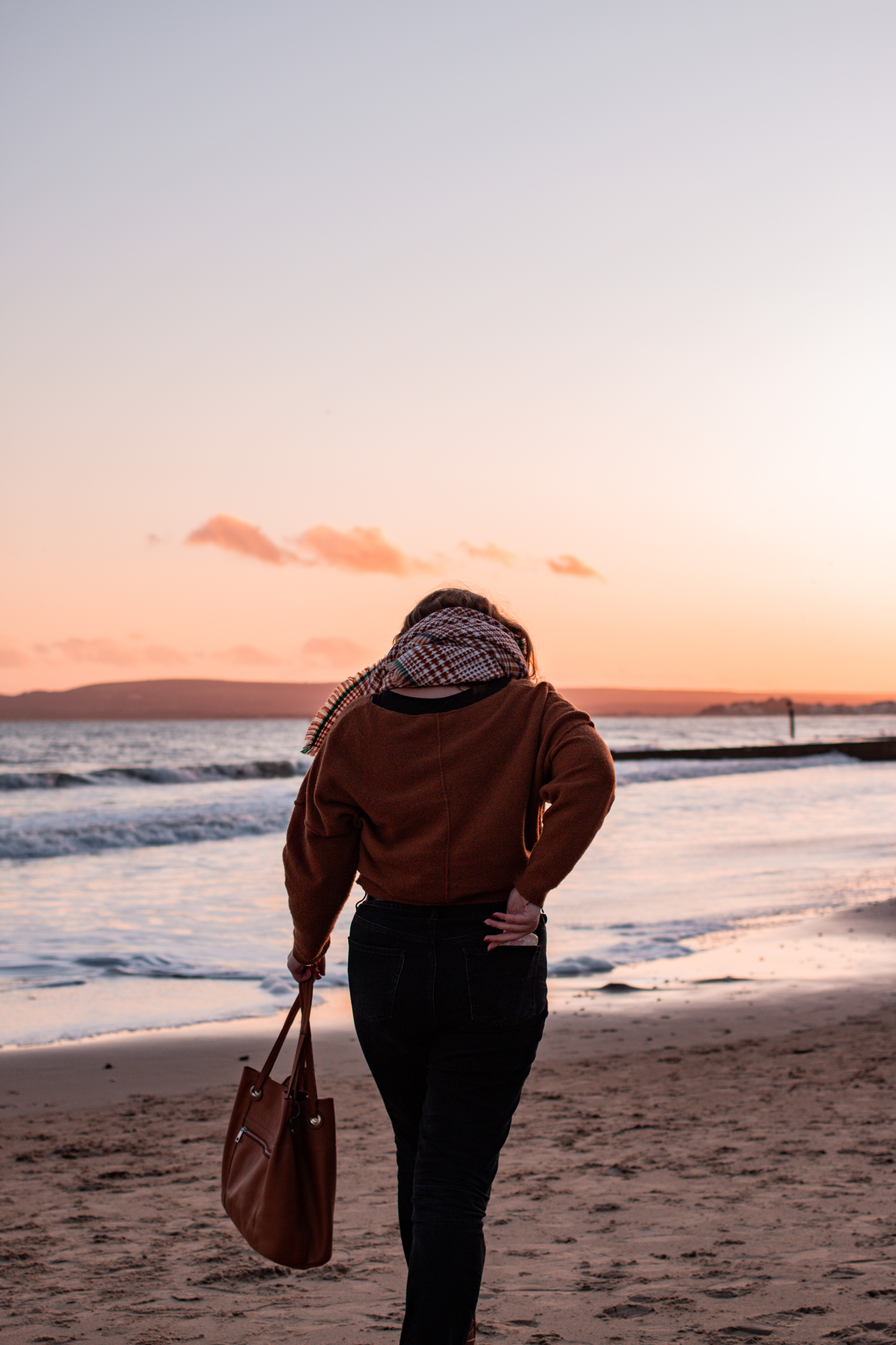 jaye rockett bournemouth beach at sunset