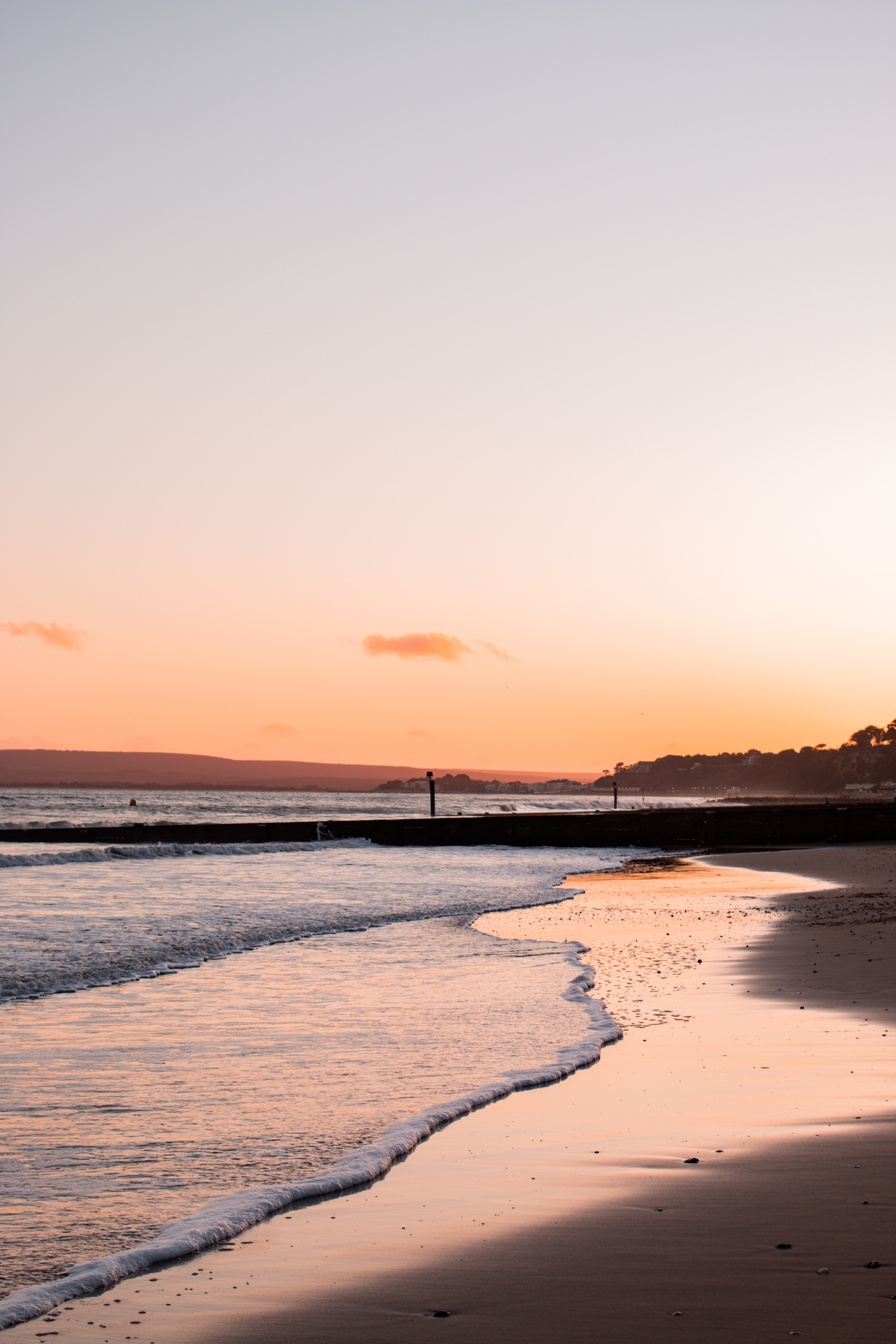jaye rockett bournemouth beach at sunset