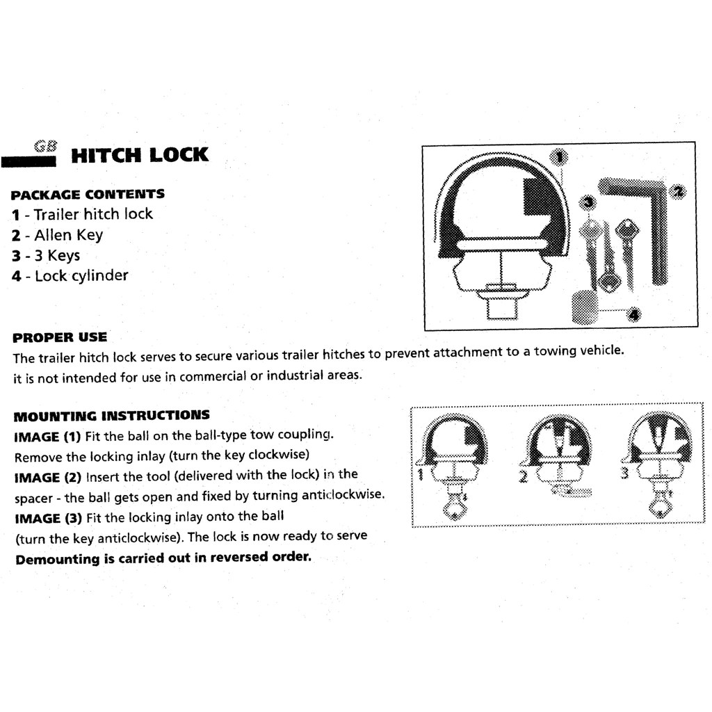 Coupling Hitch Lock 50D With 2 Keys JAYLOE® RV & Caravan Accessories