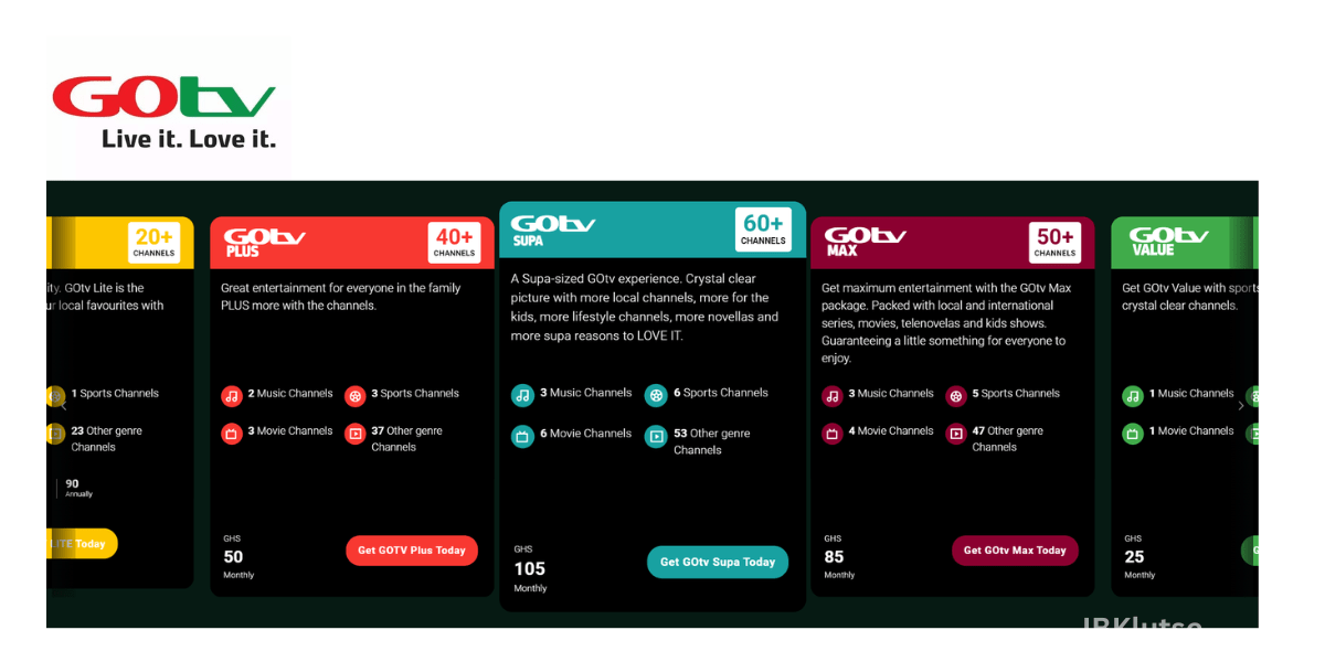 GOtv Ghana Packages, subscription, channels, contact and more JBKlutse