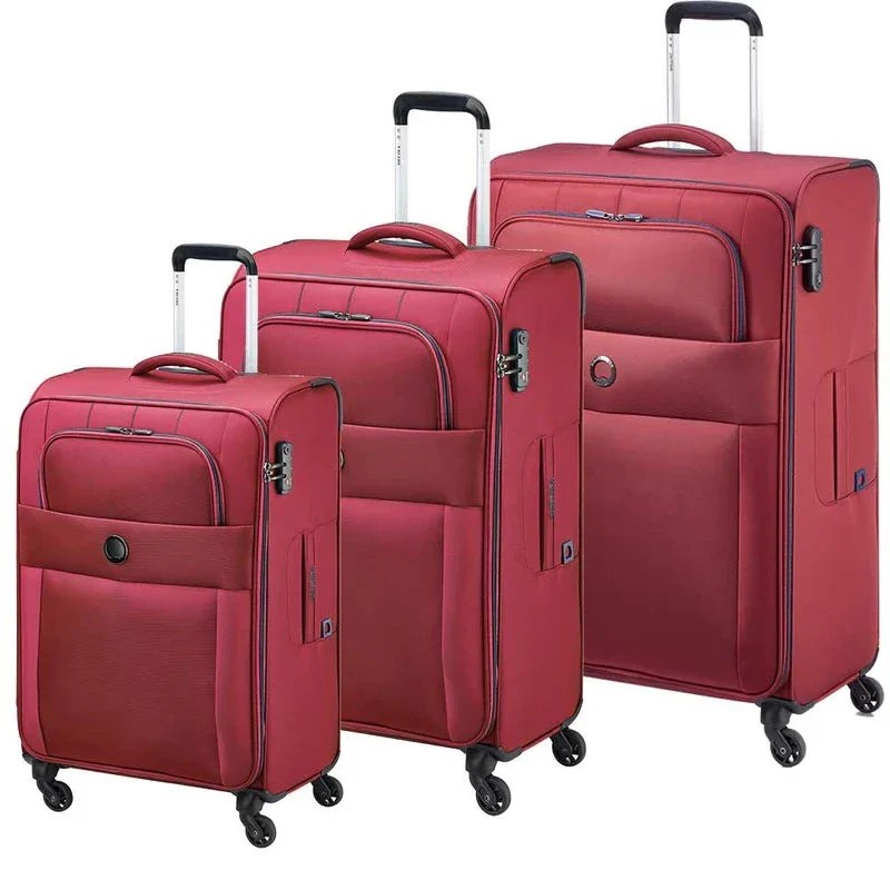 Buy Luggage Set online in Pakistan Delsey Cuzco Luggage Set 3Pcs Red
