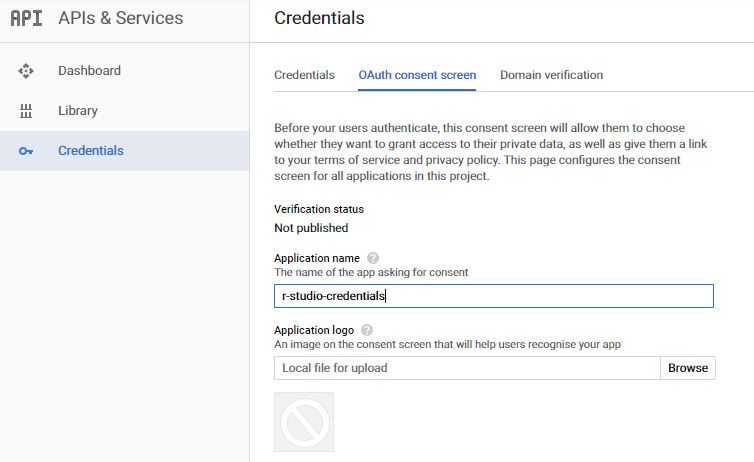 Guide to setup credentials in RGoogleAnalytics API R