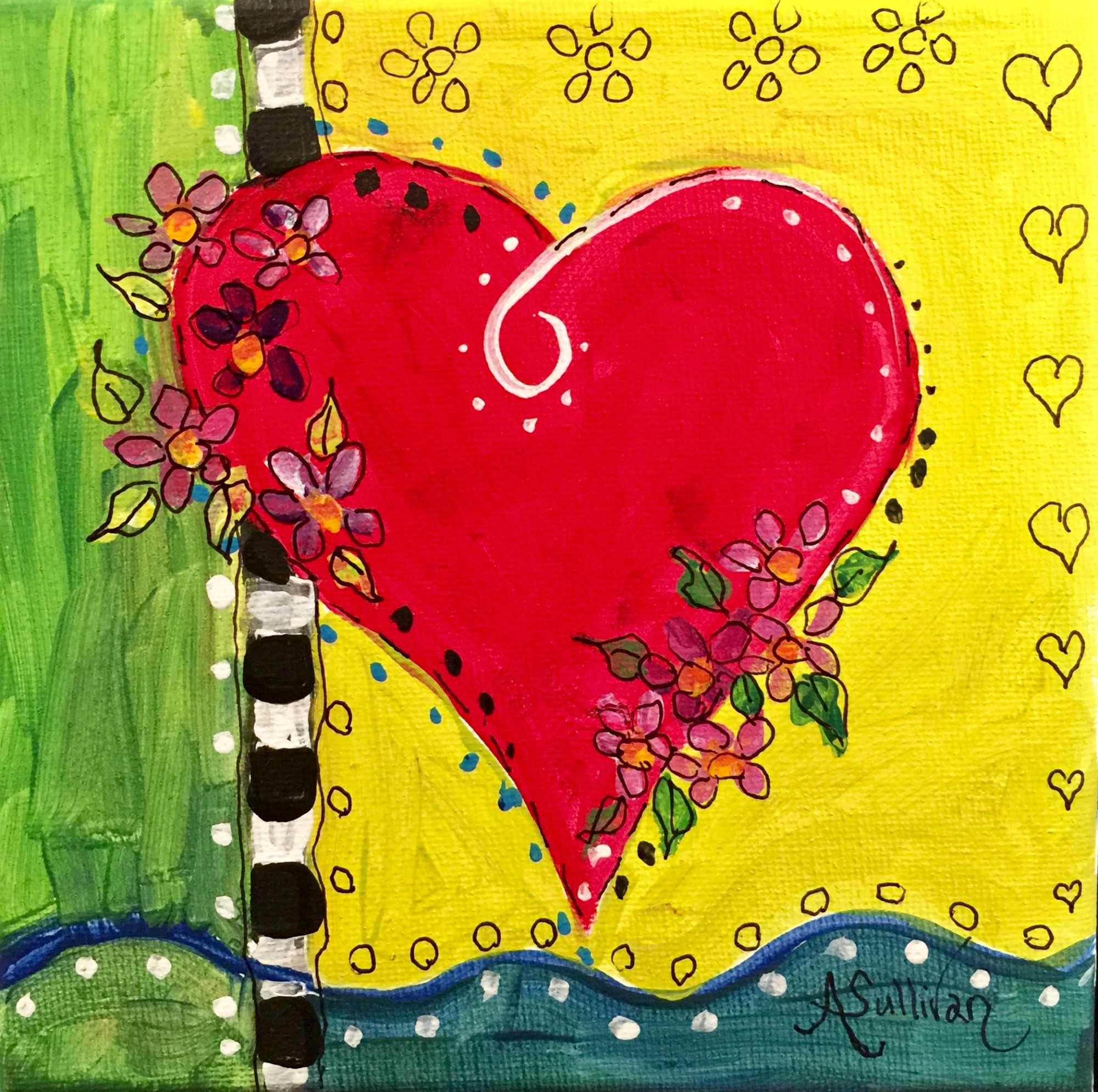 Valentine Acrylic Painting Class Events JC Art Gallery