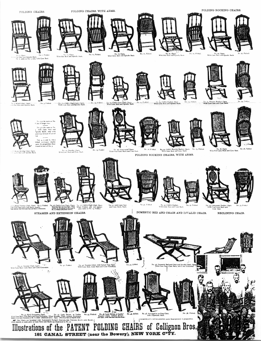 Invention of First Folding Rocking Chair in U. S.