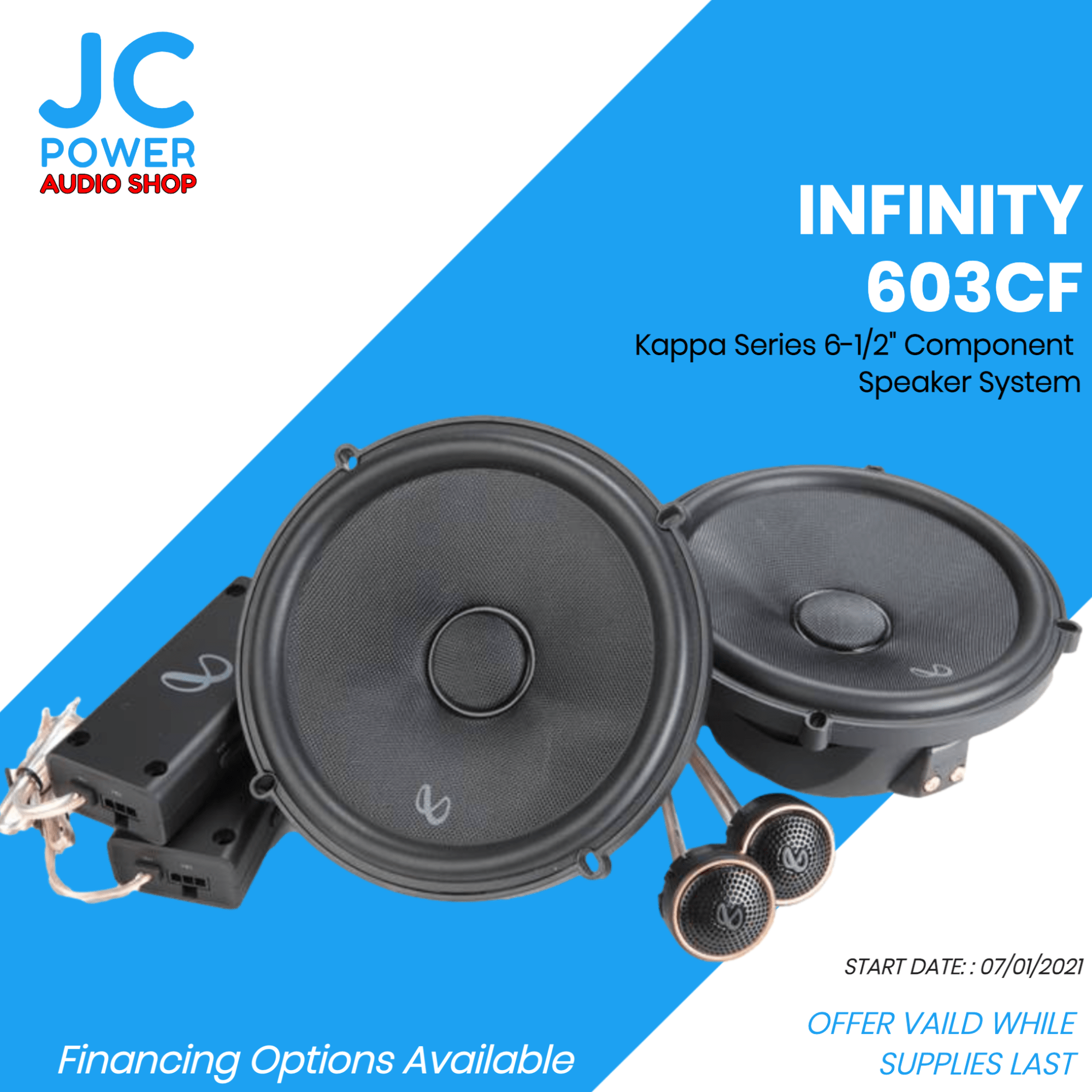 Infinity Kappa 603CF Kappa Series 6-1/2" Component Speaker System - JC