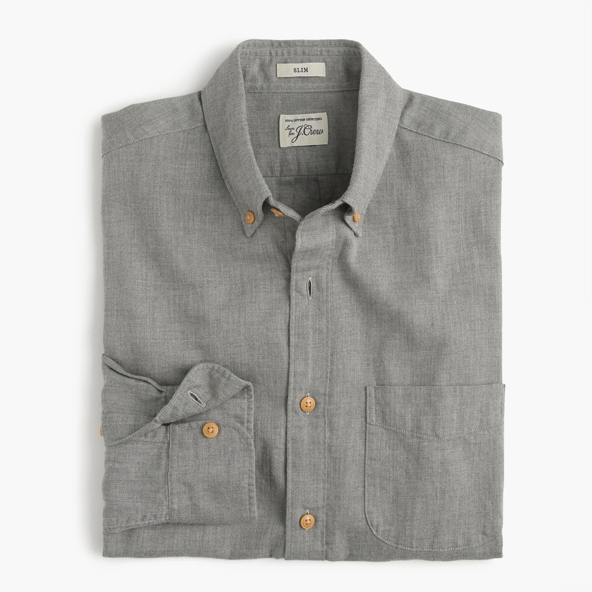Slim Brushed Twill Shirt Men's Shirts J.Crew