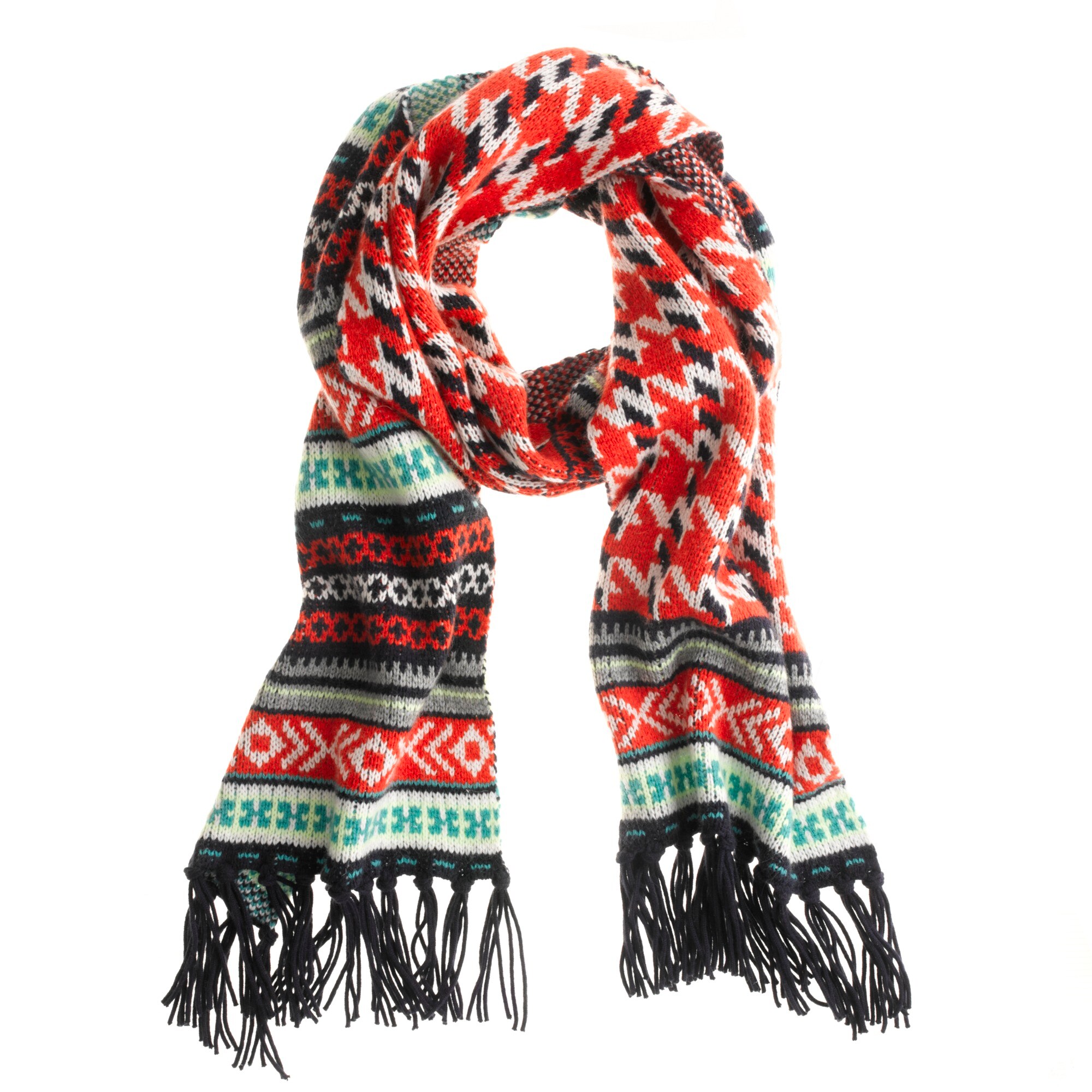 Pattern mix scarf Women scarves & wraps J.Crew