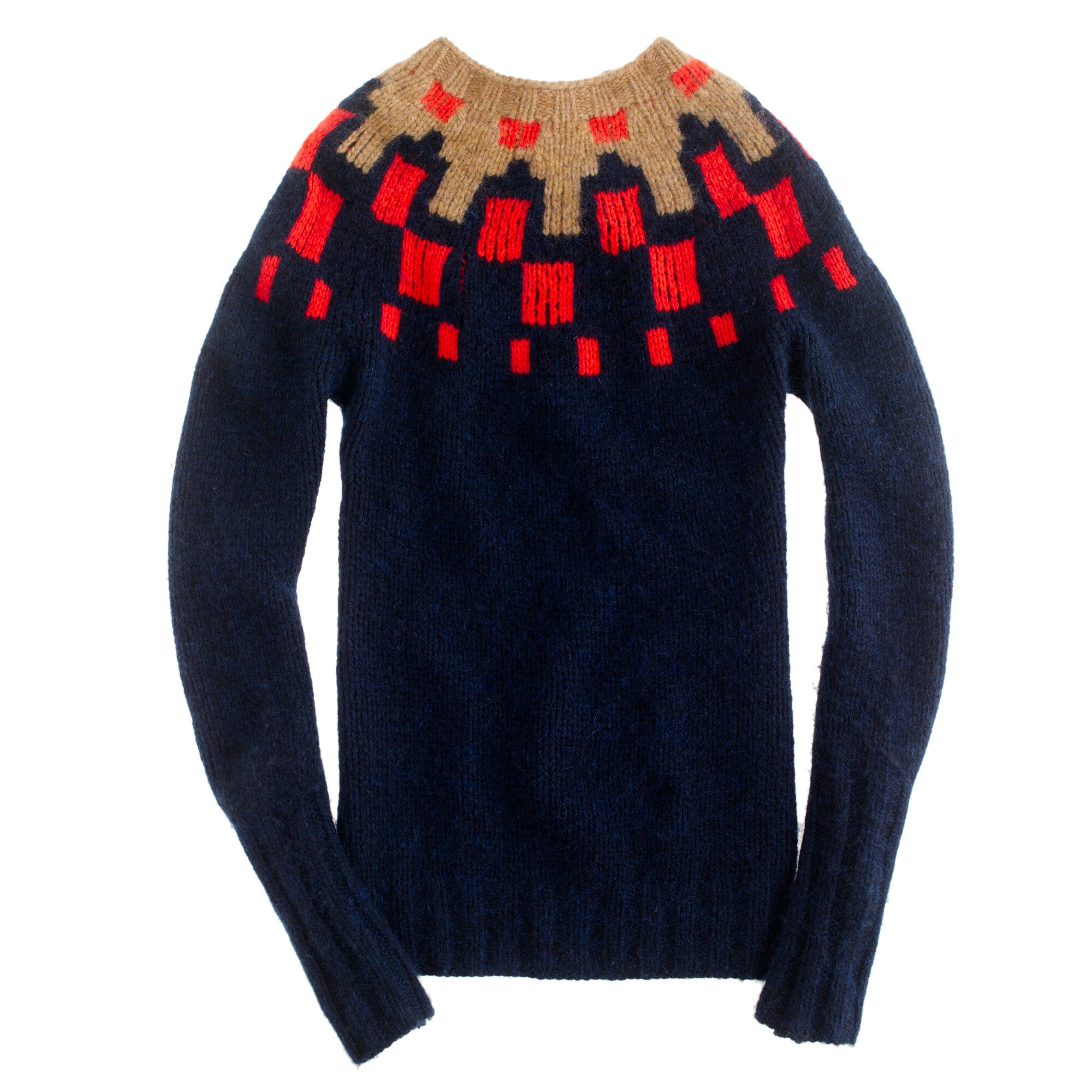 Collection handknit Fair Isle sweater J.Crew