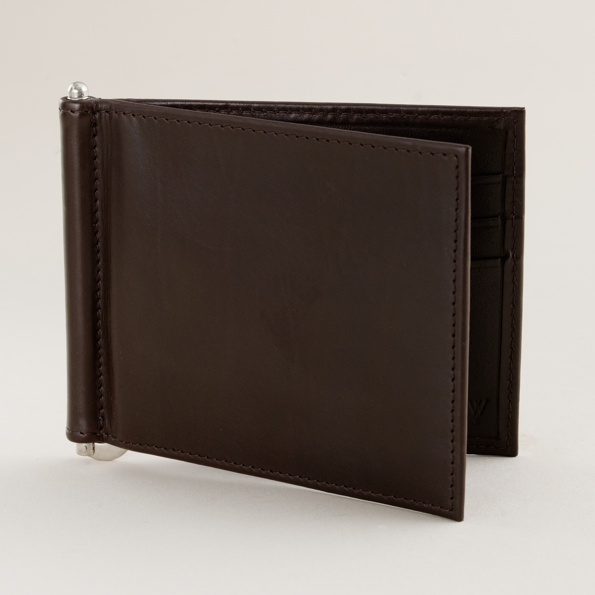Leather wallet with money clip J.Crew