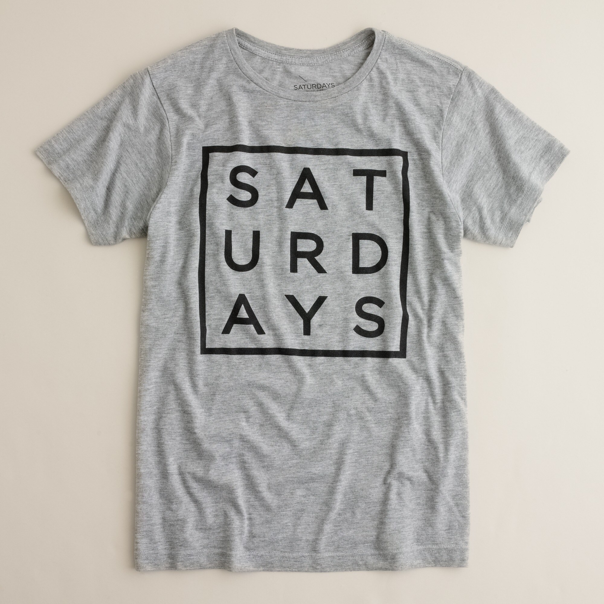 Saturdays square type tee J.Crew