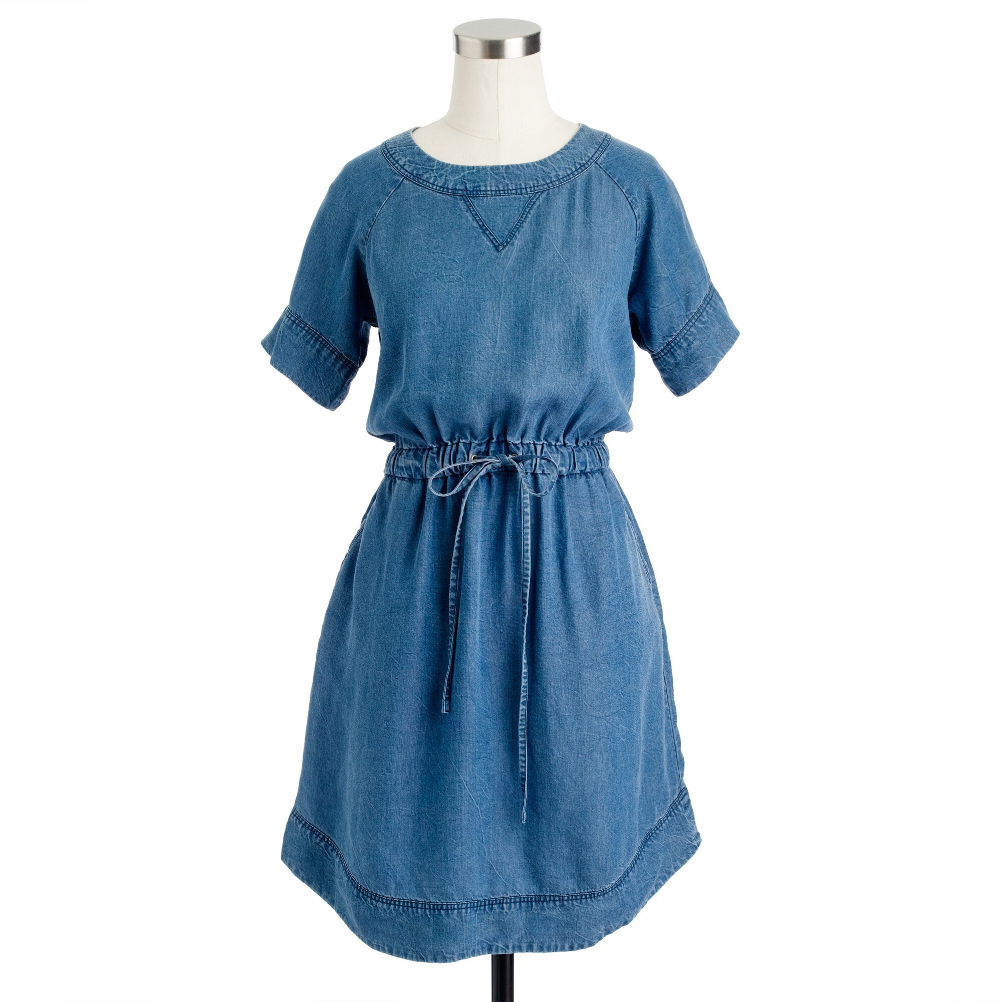 Lightweight washed chambray dress Women beach coverups J.Crew