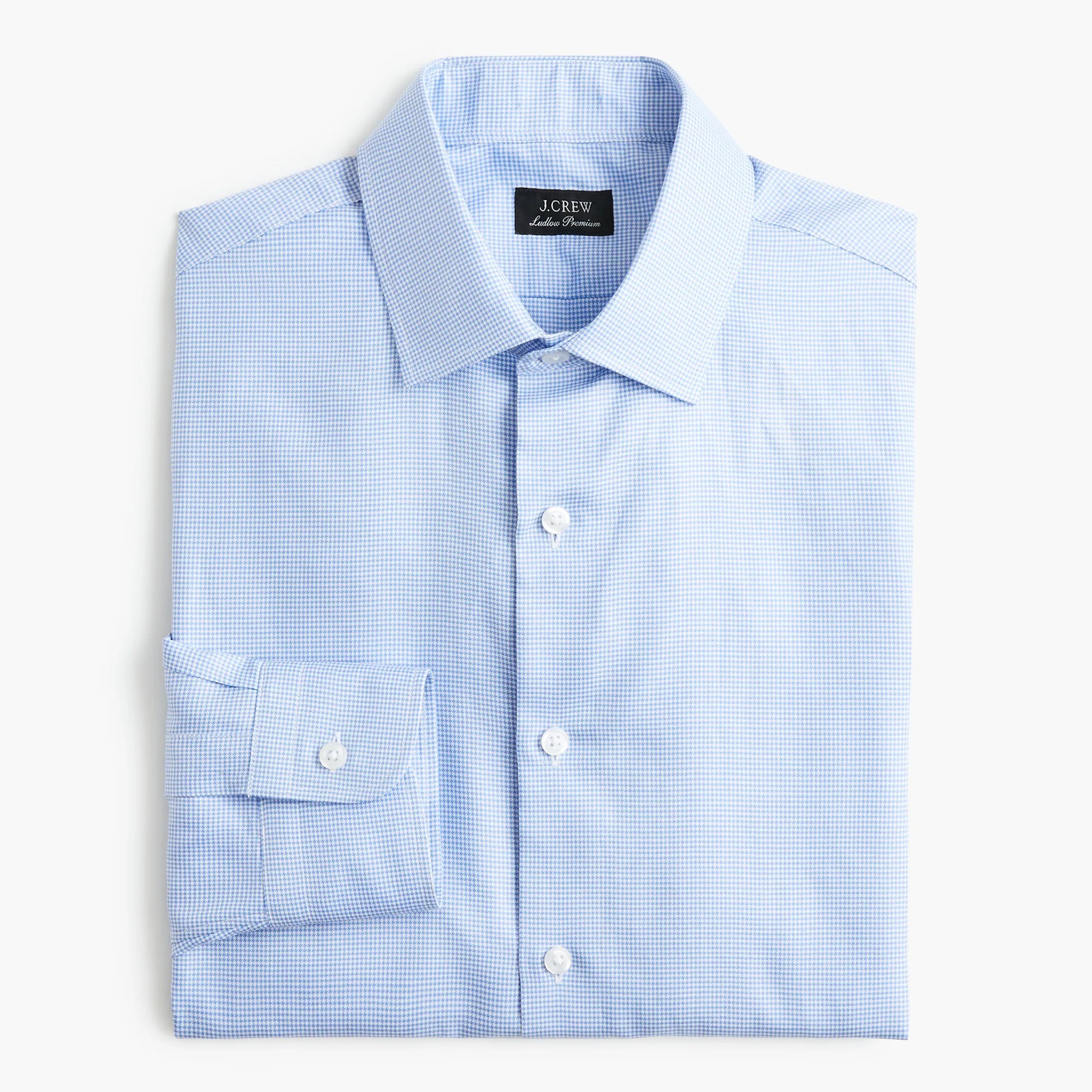 J.Crew Slimfit Ludlow Premium Fine Cotton Dress Shirt In Houndstooth