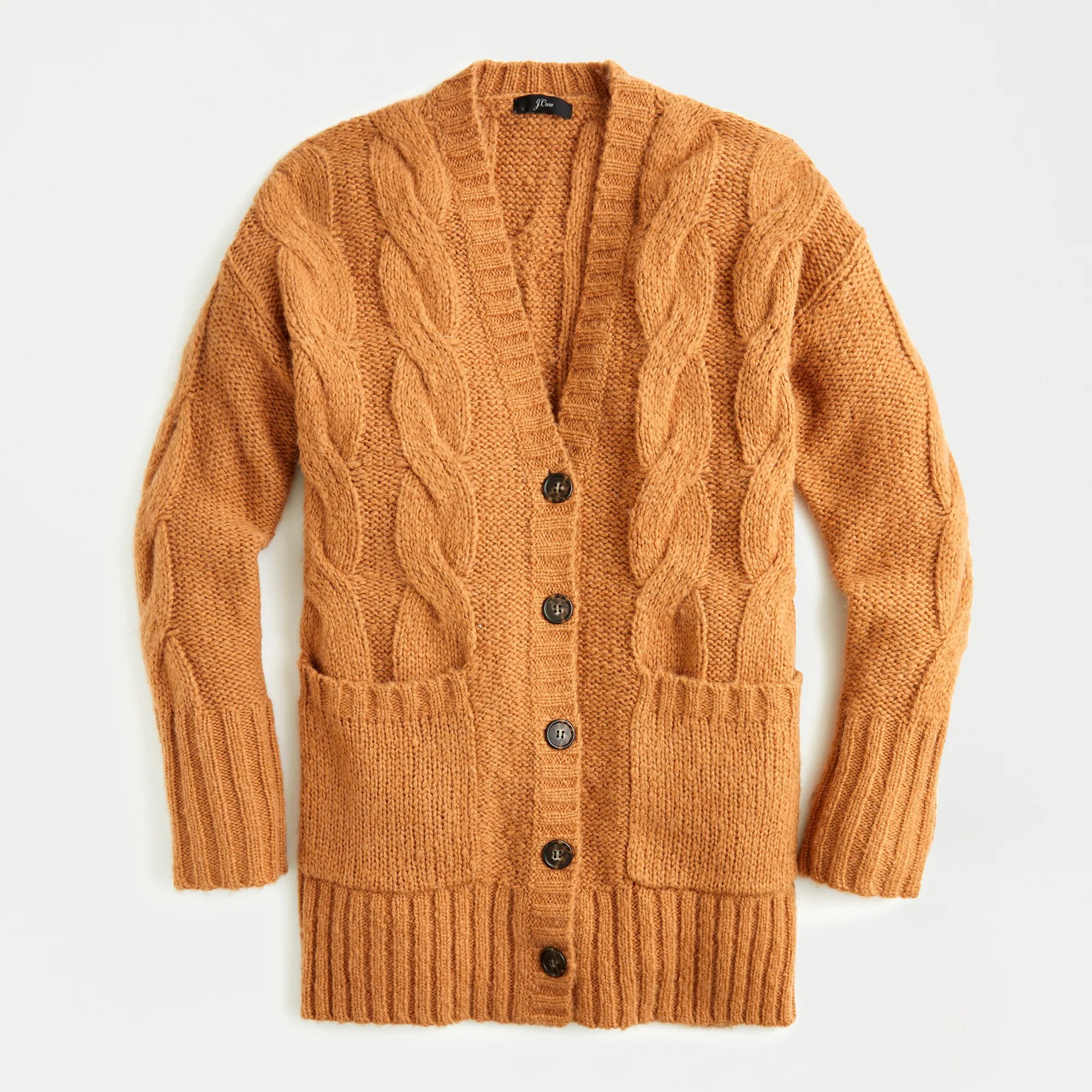 J.Crew Chunky Cableknit Oversized Cardigan For Women