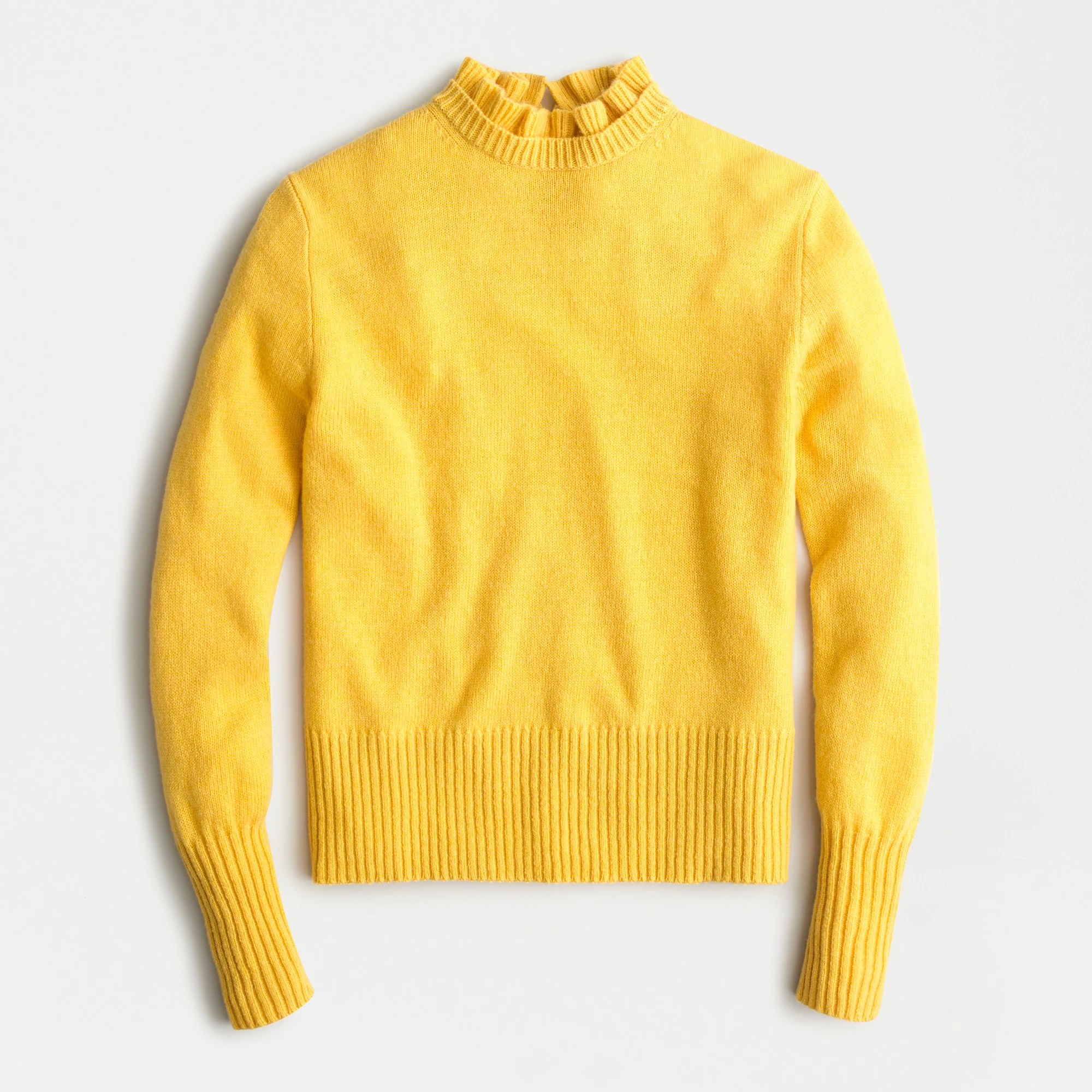 J.Crew Woolblend Ruffleneck Sweater For Women