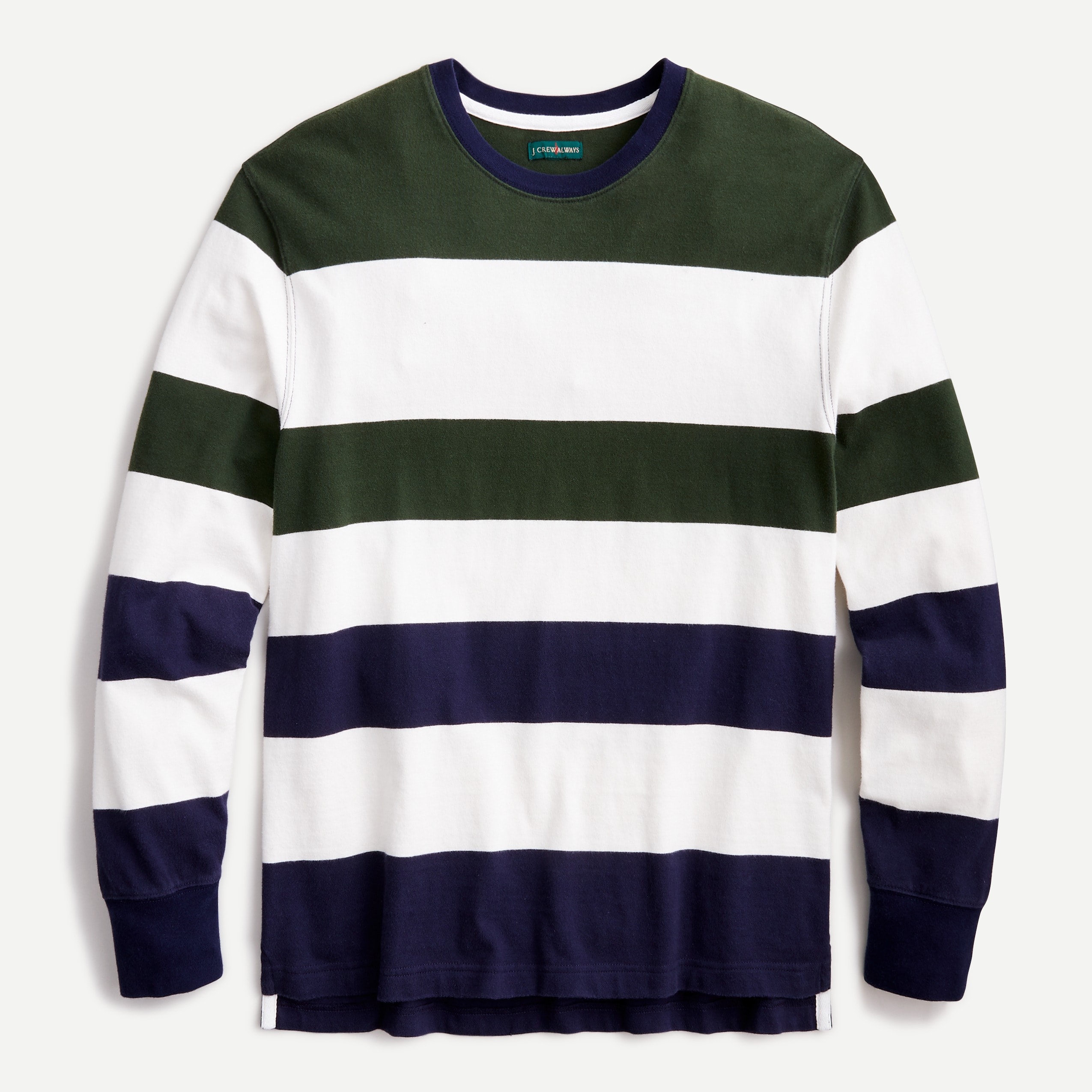 J.Crew Tall 1984 Rugby Crewneck Shirt In Bold Stripe For Men