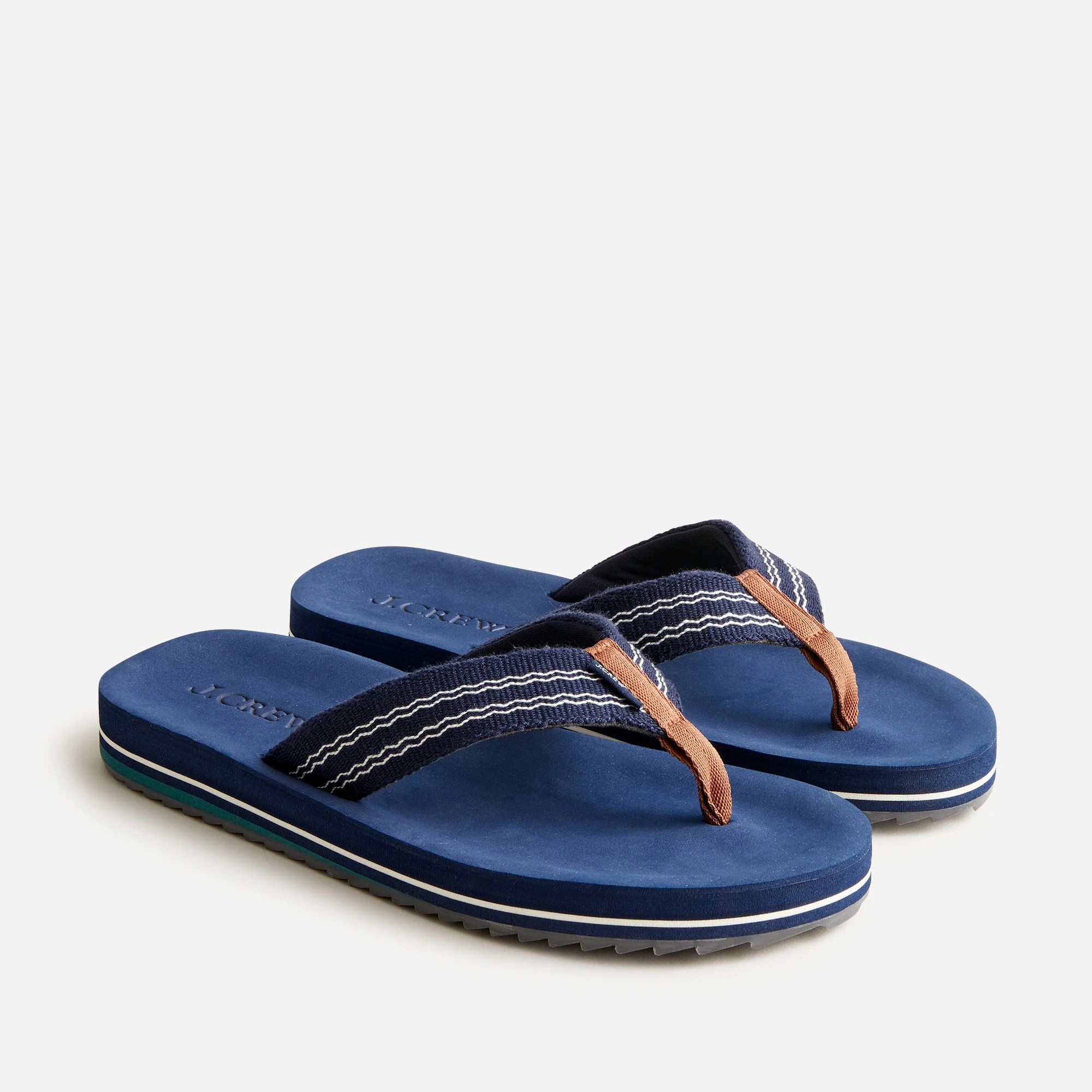 J.Crew Striped Flipflops For Men