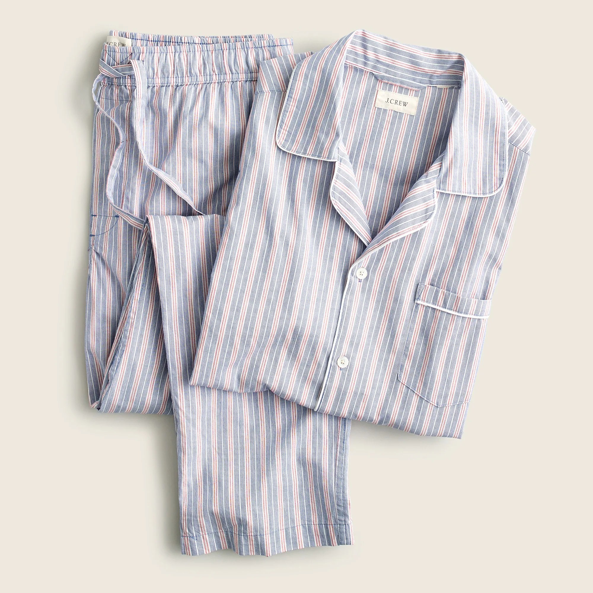 J.Crew Pajama Set In Cotton Poplin Stripe For Men