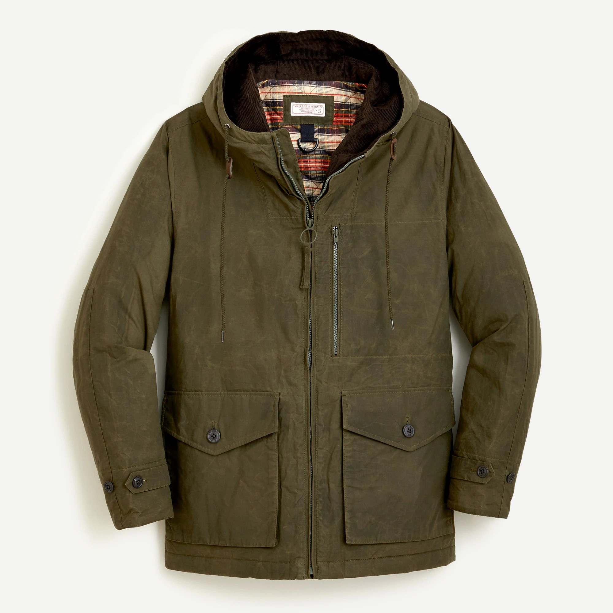 J.Crew Wallace & Barnes Fisherman Jacket In Scottish Waxed Cotton For Men
