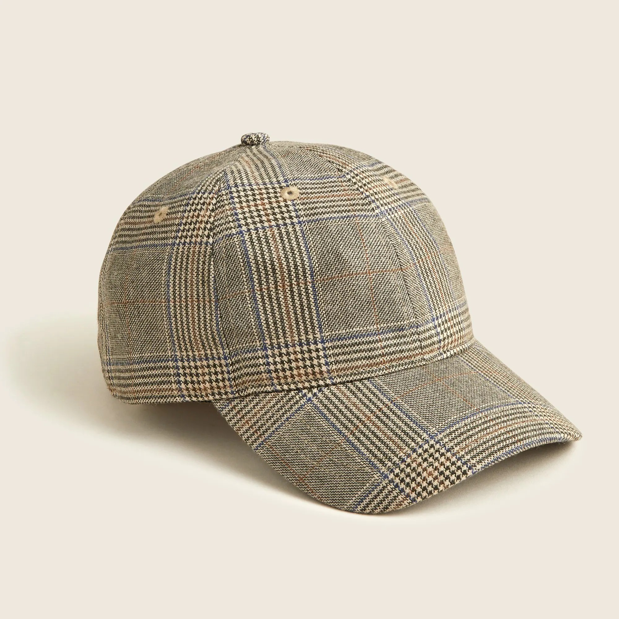 J.Crew Baseball Cap In Houndstooth English Cottonwool For Men
