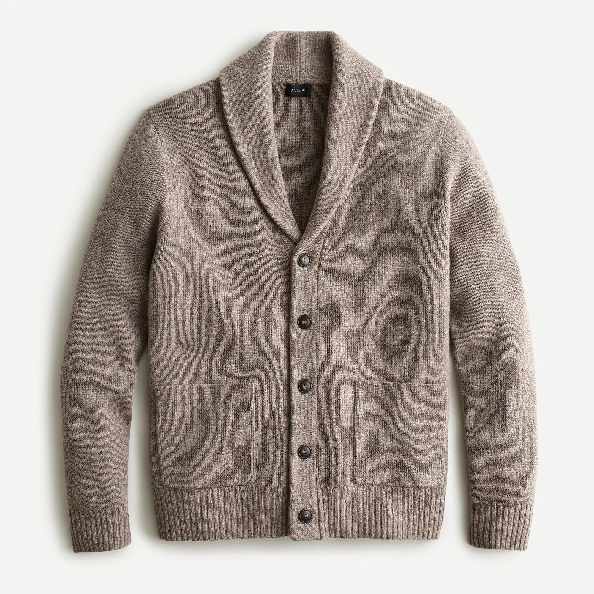 J.Crew Rugged Merino Wool Shawl Cardigan Sweater For Men