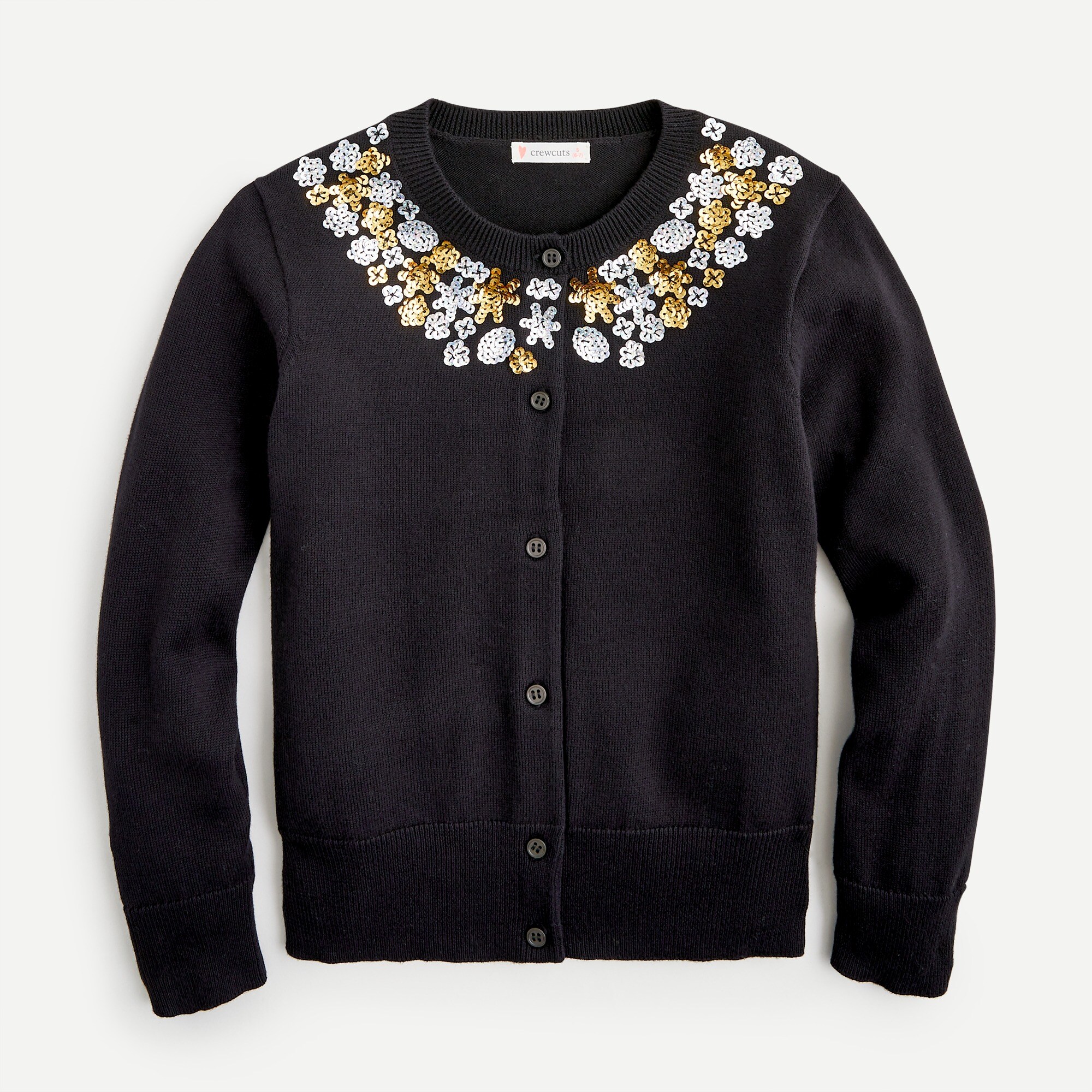 J.Crew Girls' Sequin Garden Cardigan For Girls