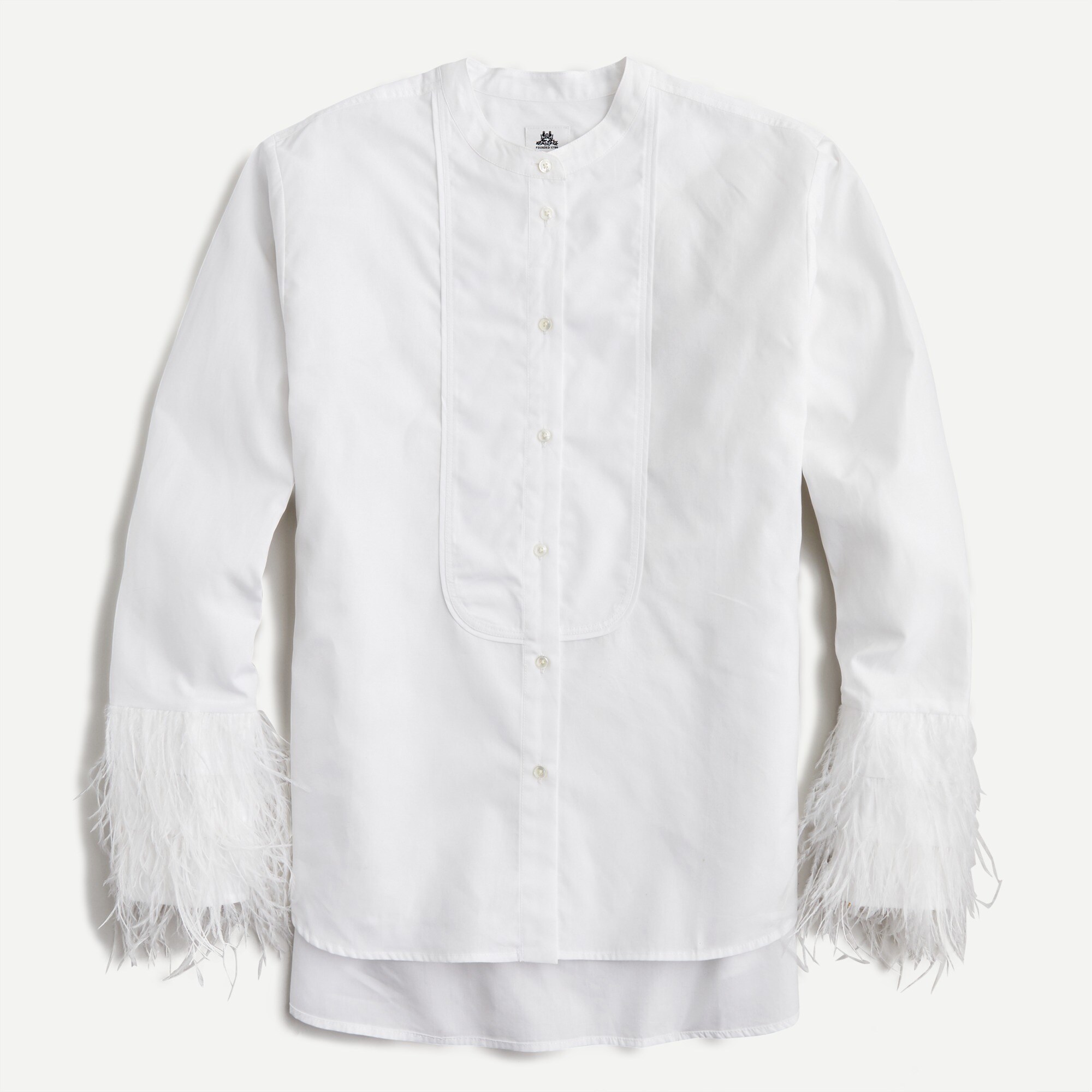 J.Crew Thomas Mason® For J.Crew Tuxedo Shirt With Feather Sleeves For