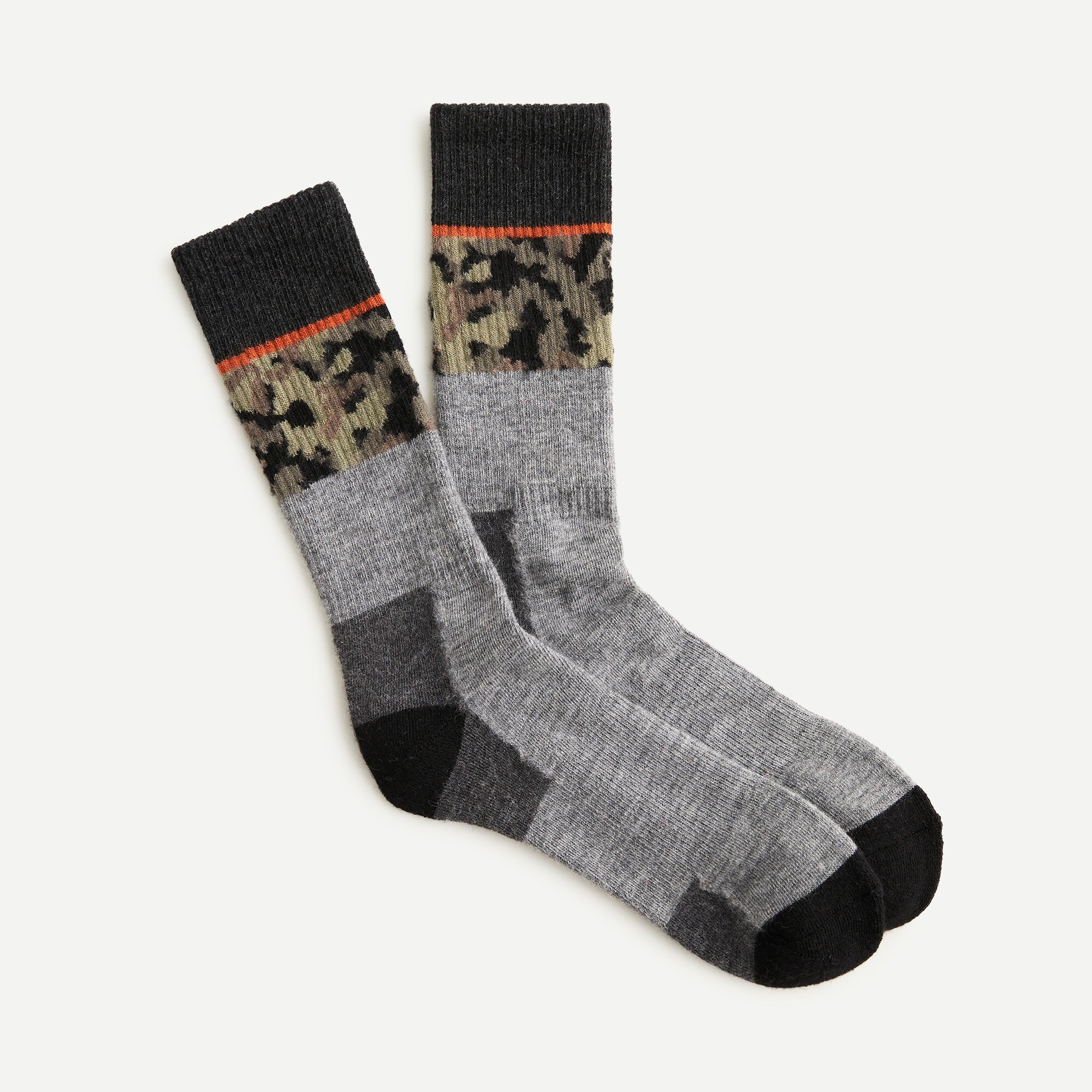 J.Crew Nordic Socks In Camo For Men