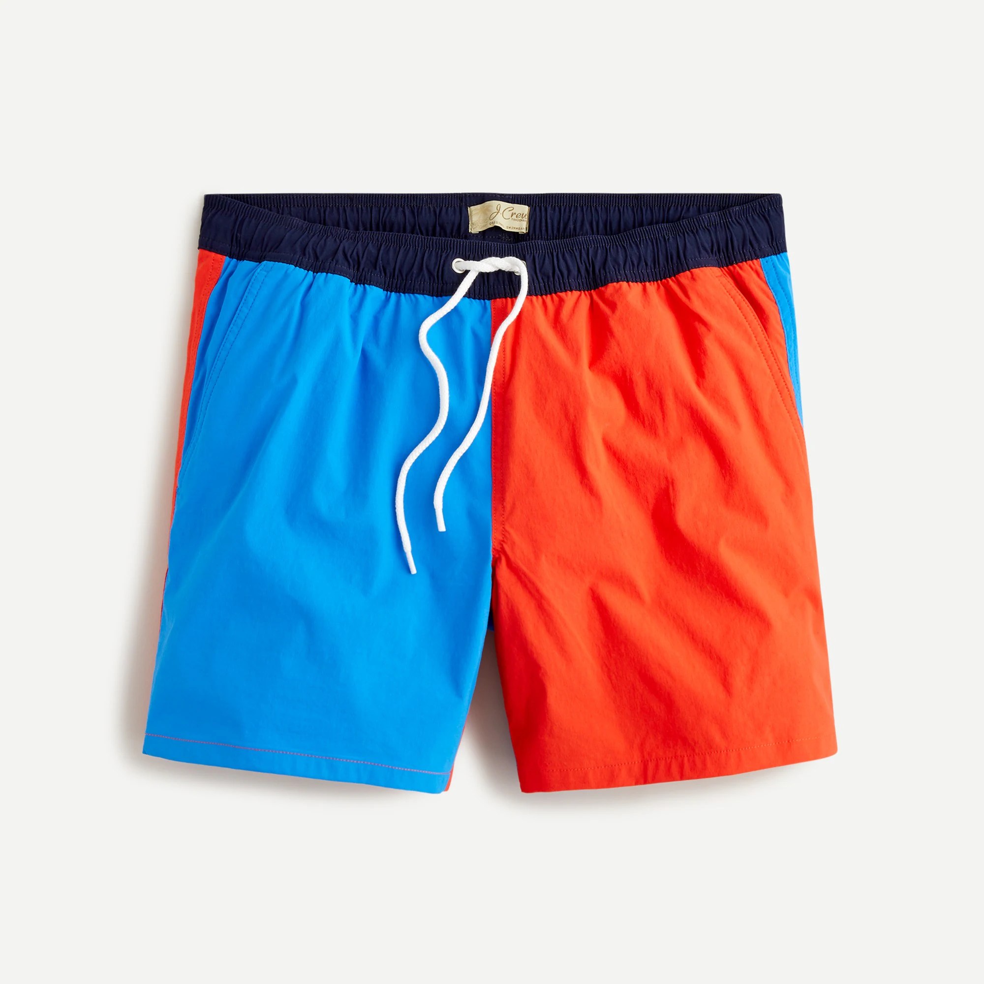 J.Crew 6" Stretch Swim Trunk In Colorblock For Men