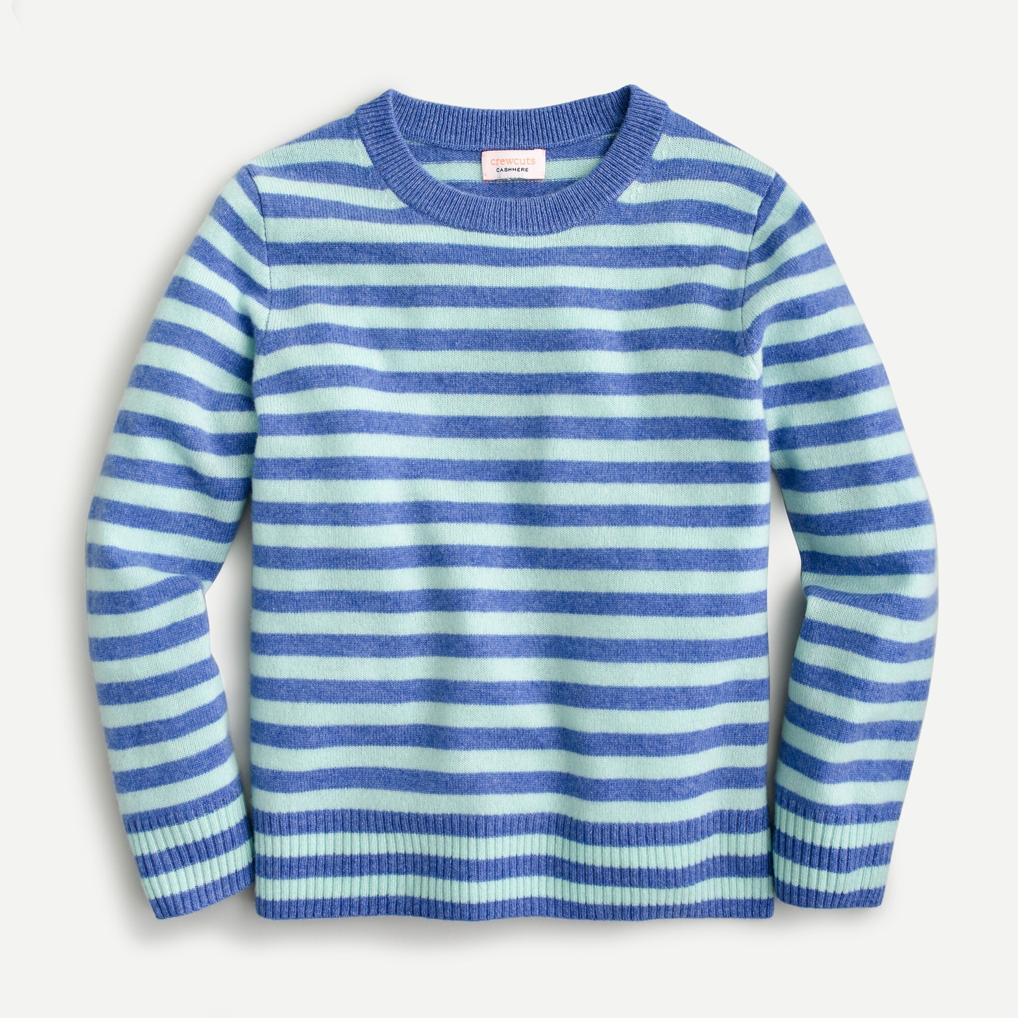 J.Crew Kids' Cashmere Crewneck Sweater In Stripe For Boys