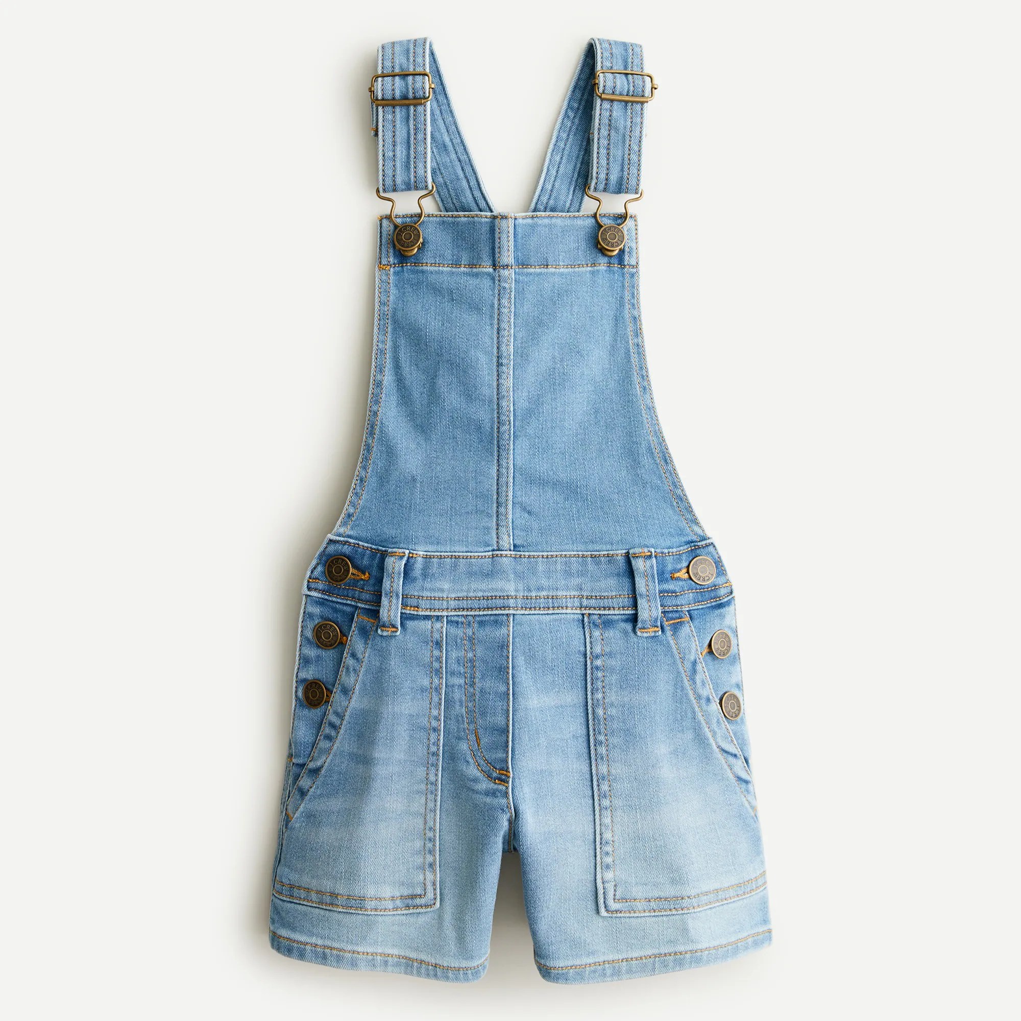 J.Crew Girls' Denim Short Overalls For Girls