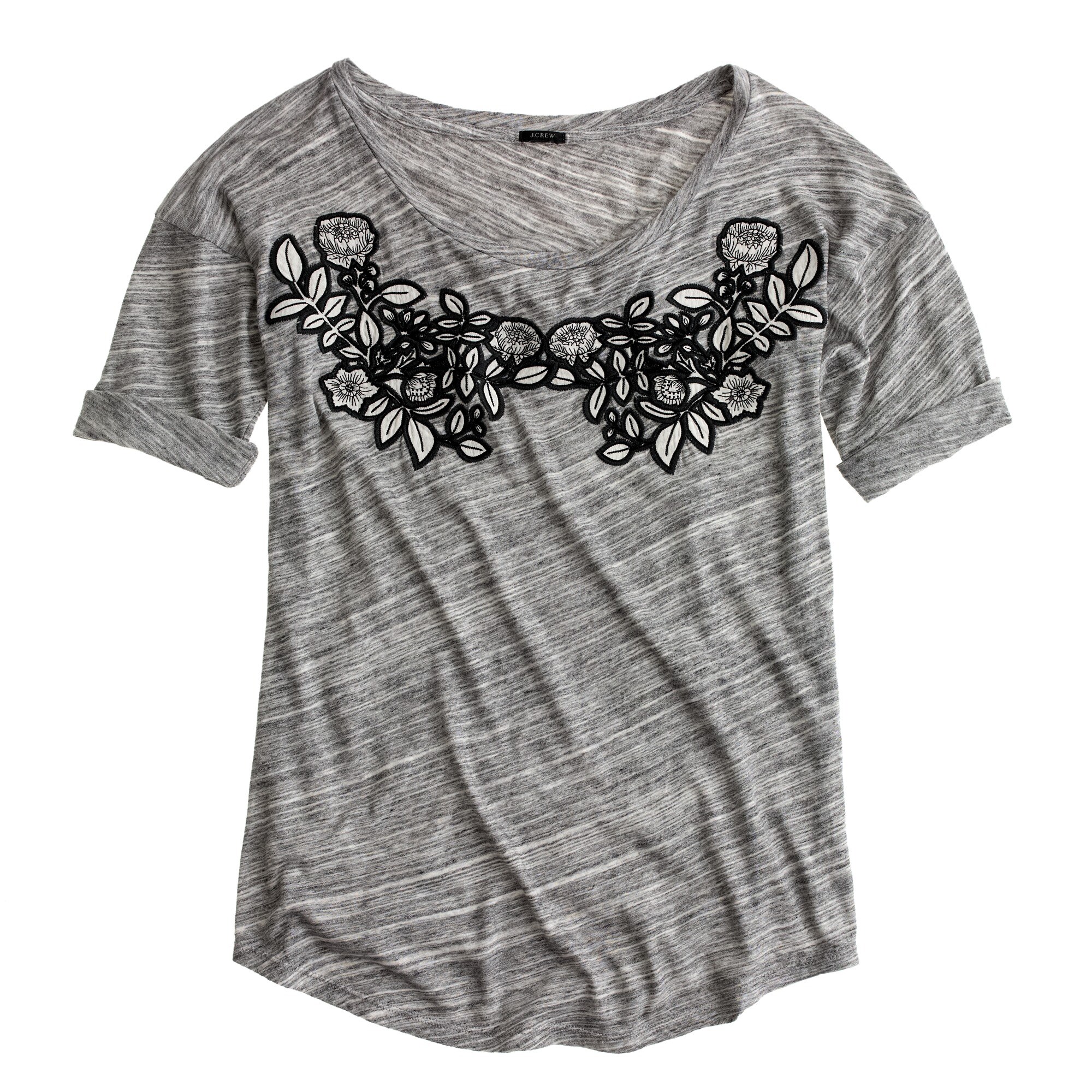 Floral appliqué Tshirt J.Crew