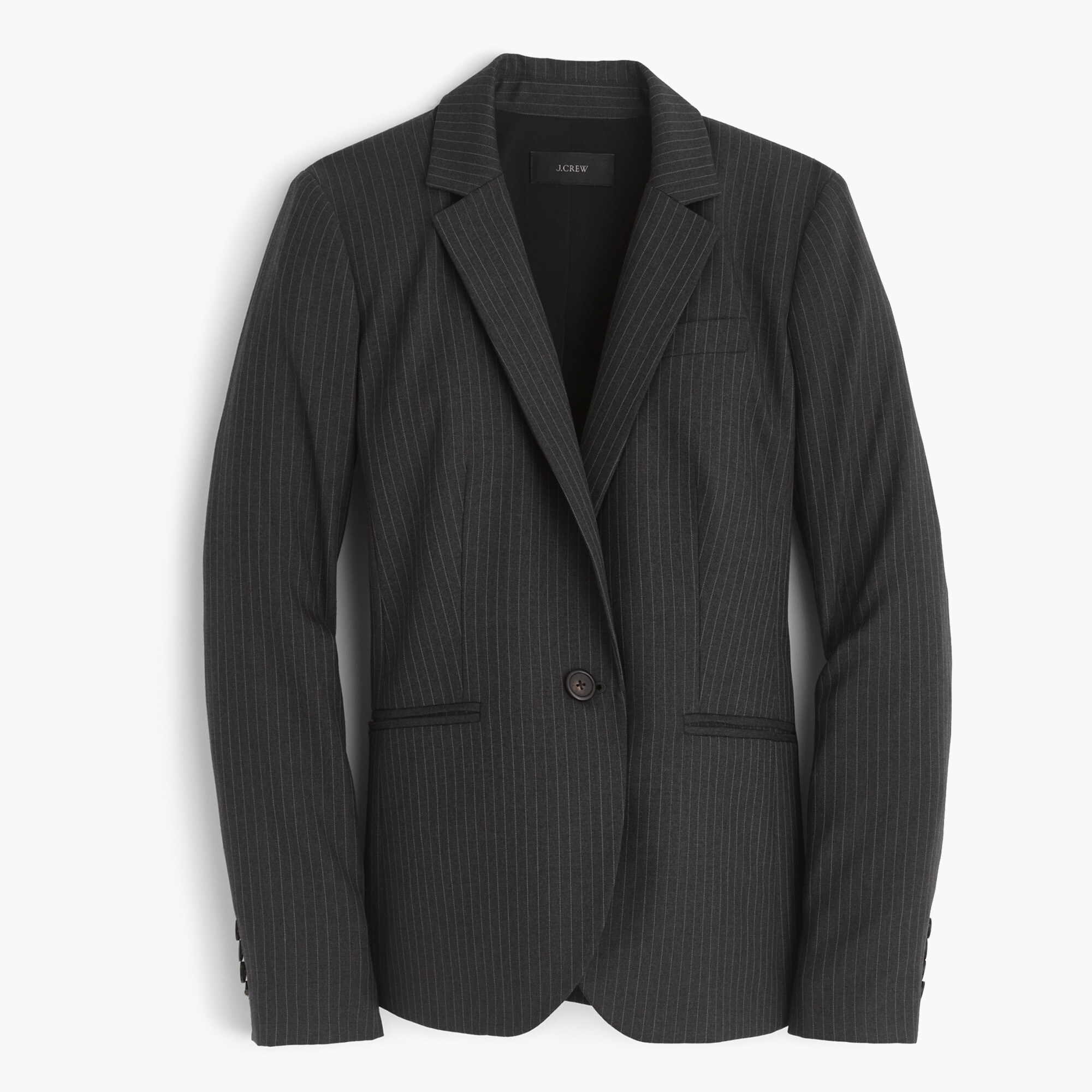 Campbell Blazer In Pinstripe Super 120S Wool Women's Blazers J.Crew