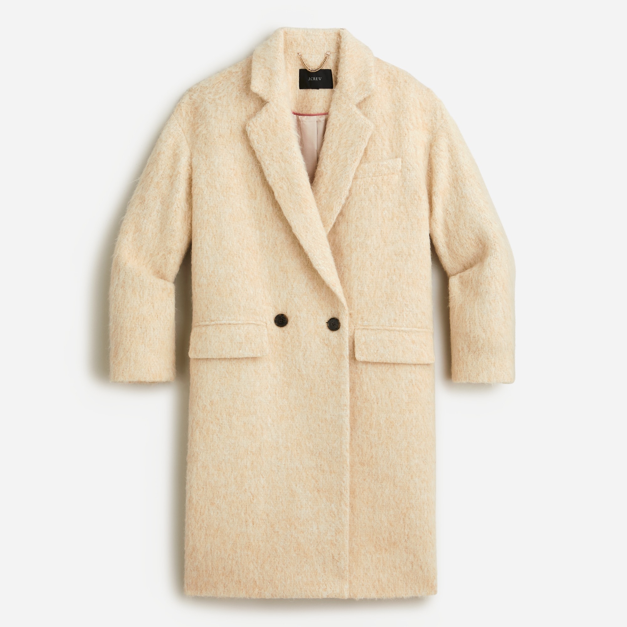 J.Crew Relaxed Topcoat In Italian Brushed Wool Blend For Women