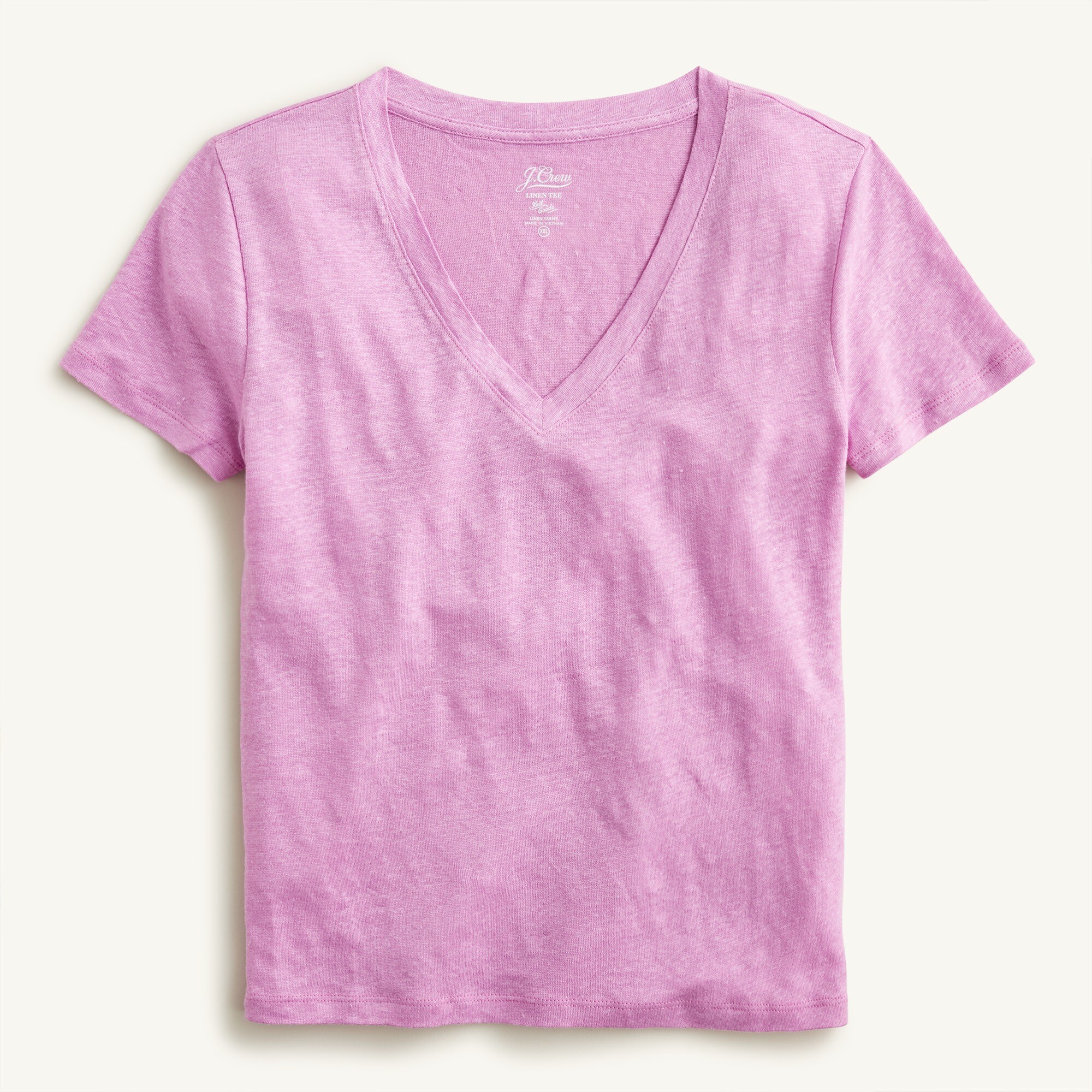 J.Crew Relaxed Linen Vneck Tshirt For Women