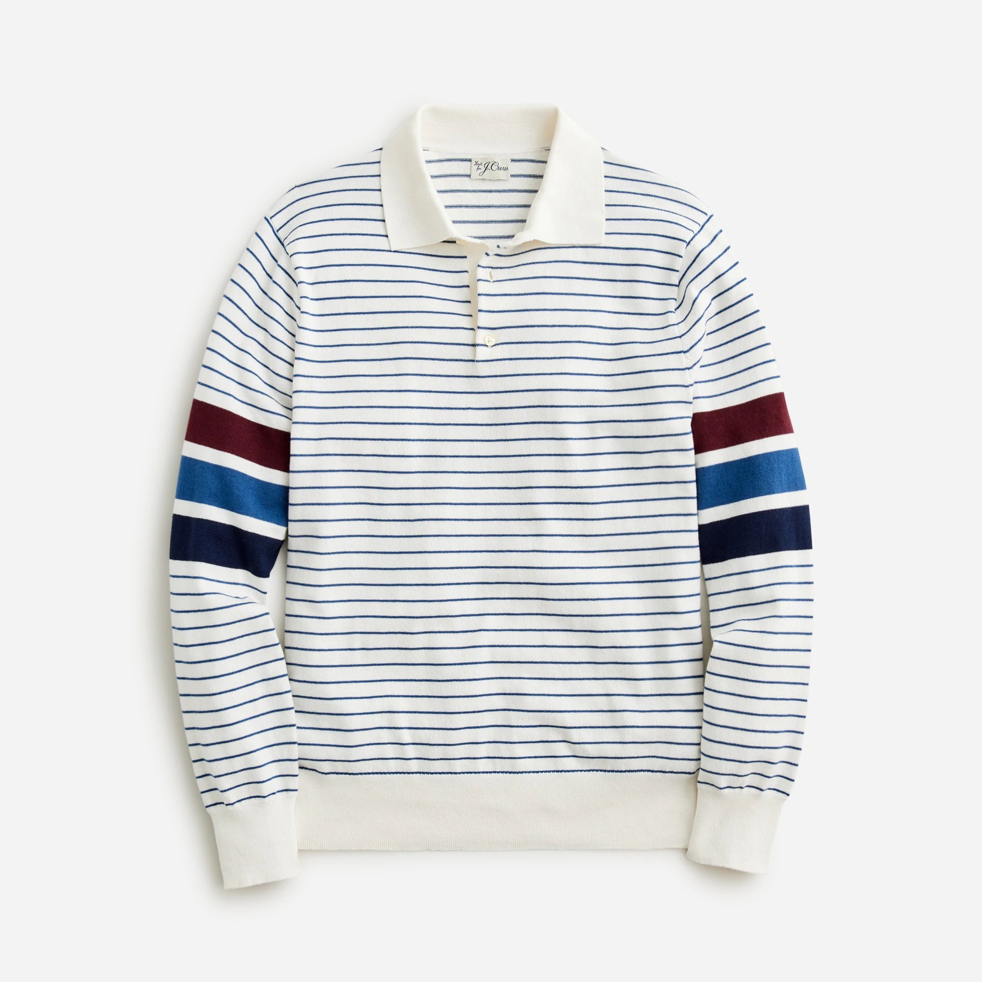 J.Crew Heritage Cotton Collared Sweaterpolo In Stripe For Men