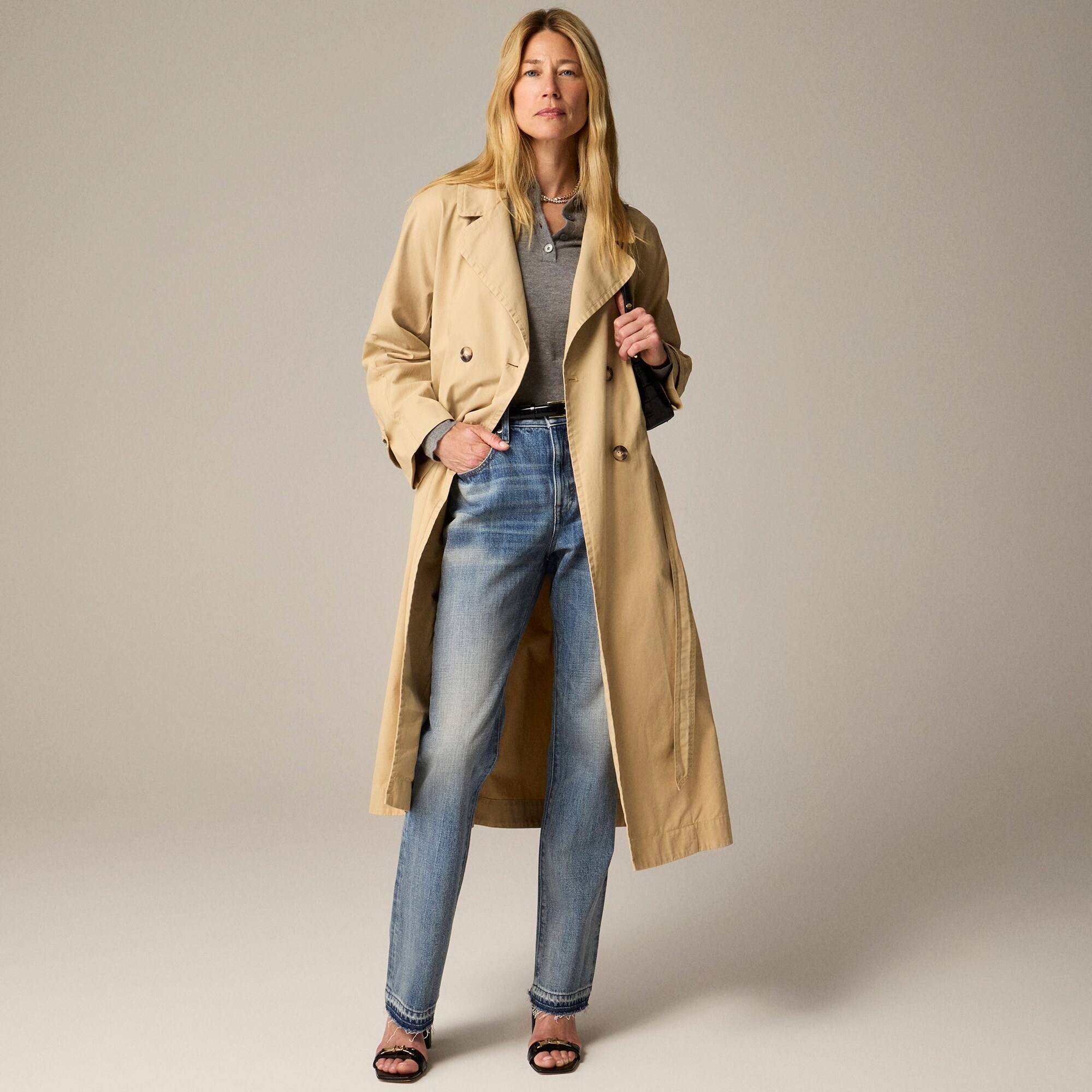 J.Crew Relaxed Heritage Trench Coat In Chino For Women
