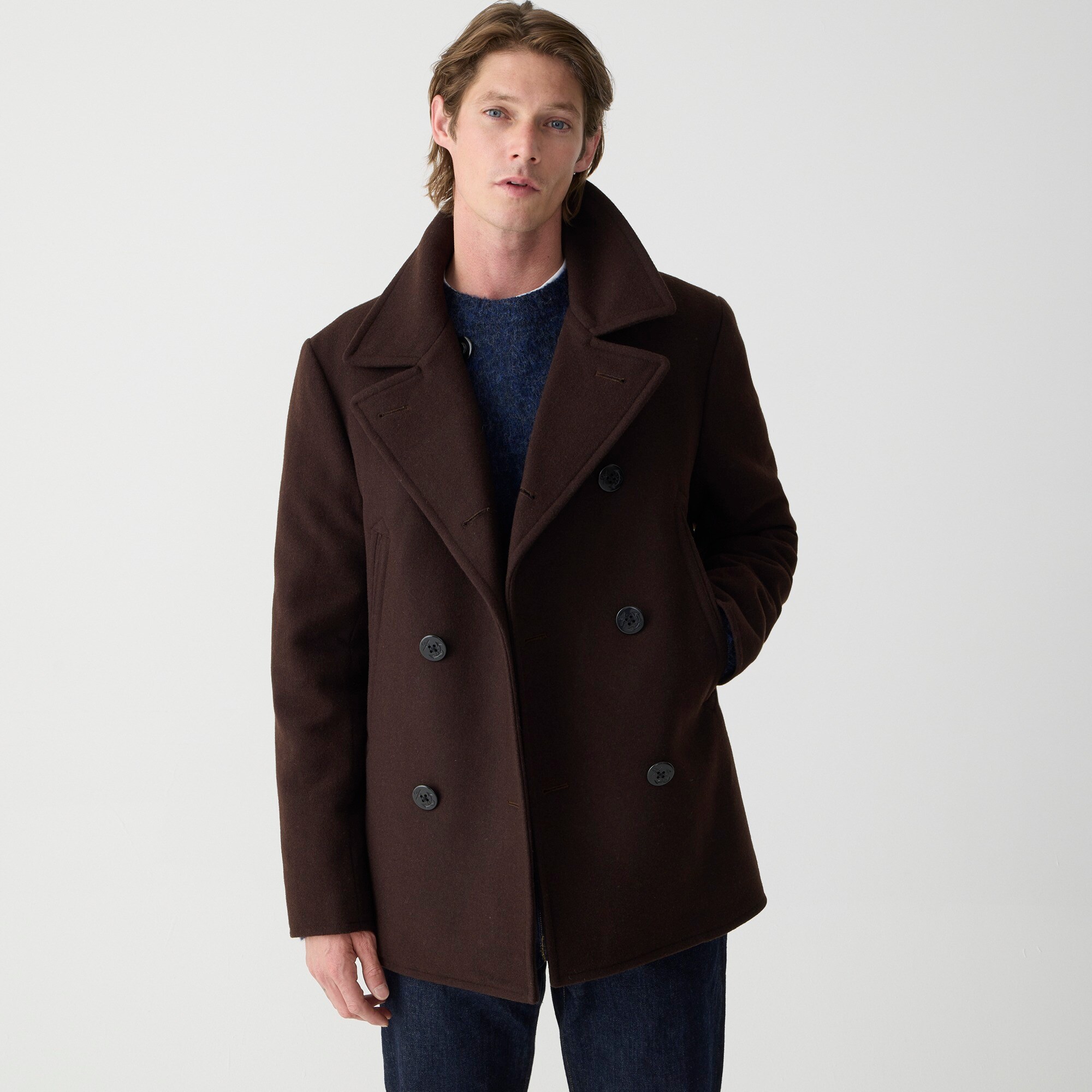 J. Crew Men's navy blue duffel wool peacoat size large Coats & jackets