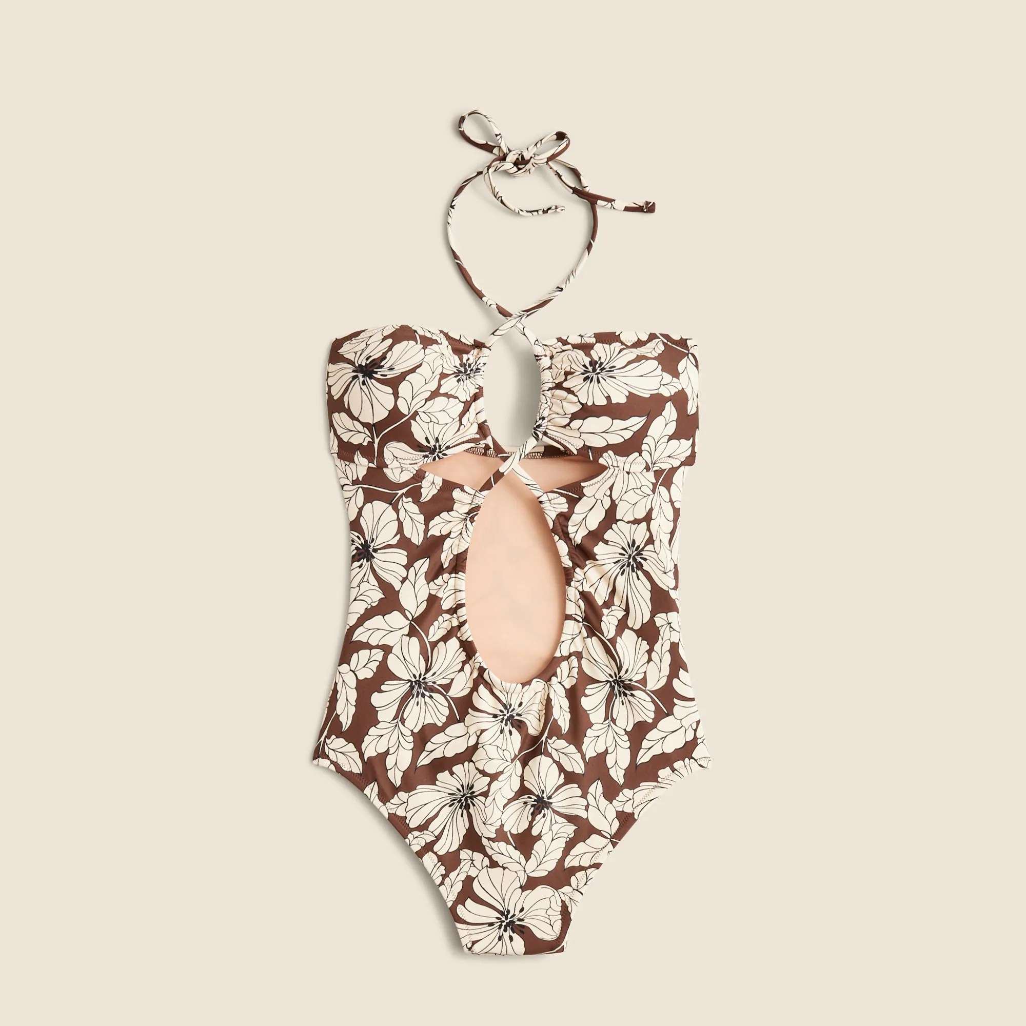 J.Crew Cutout Onepiece Swimsuit In Floral For Women